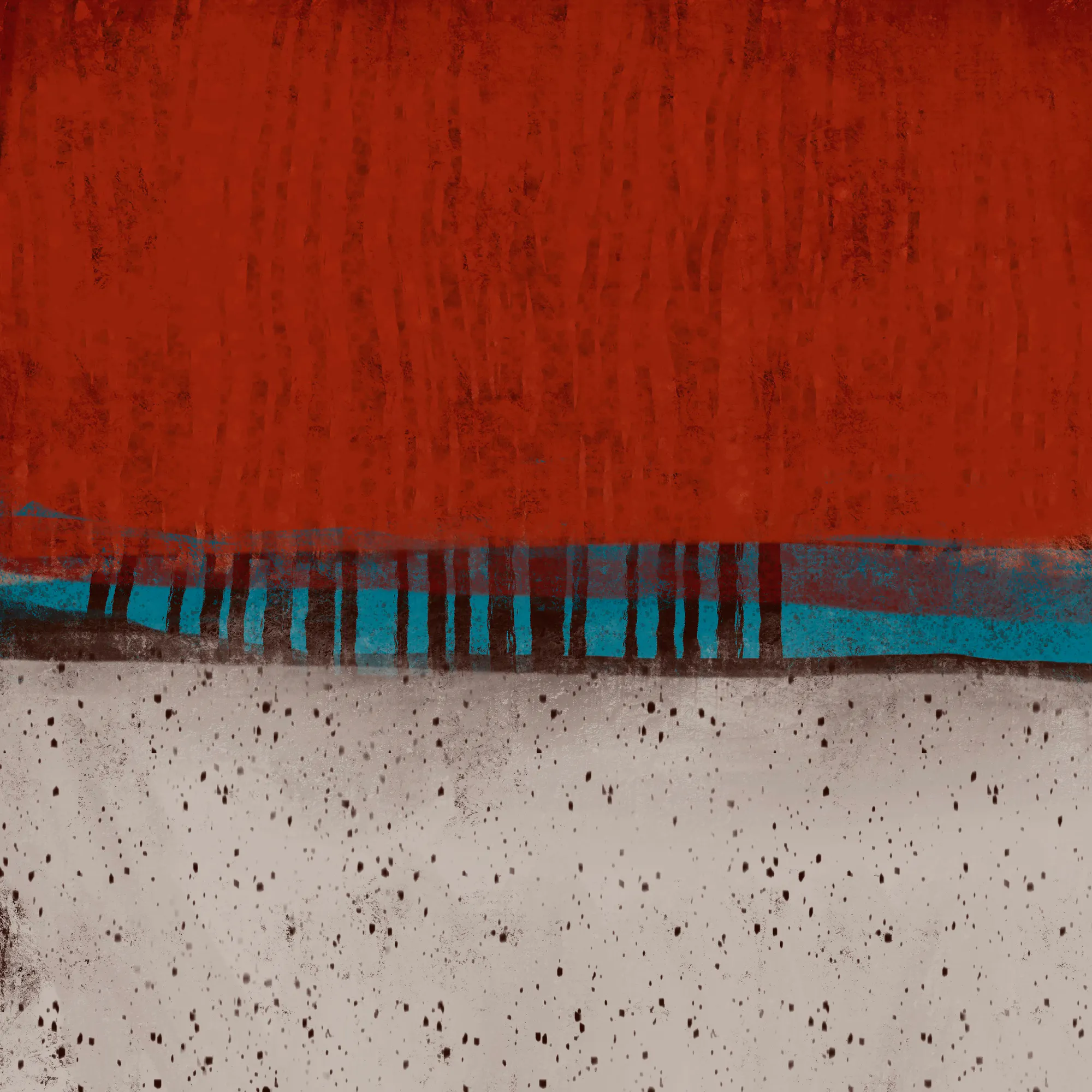 MANSI SAXENA - Horizon abstrait de la forêt Poster 0