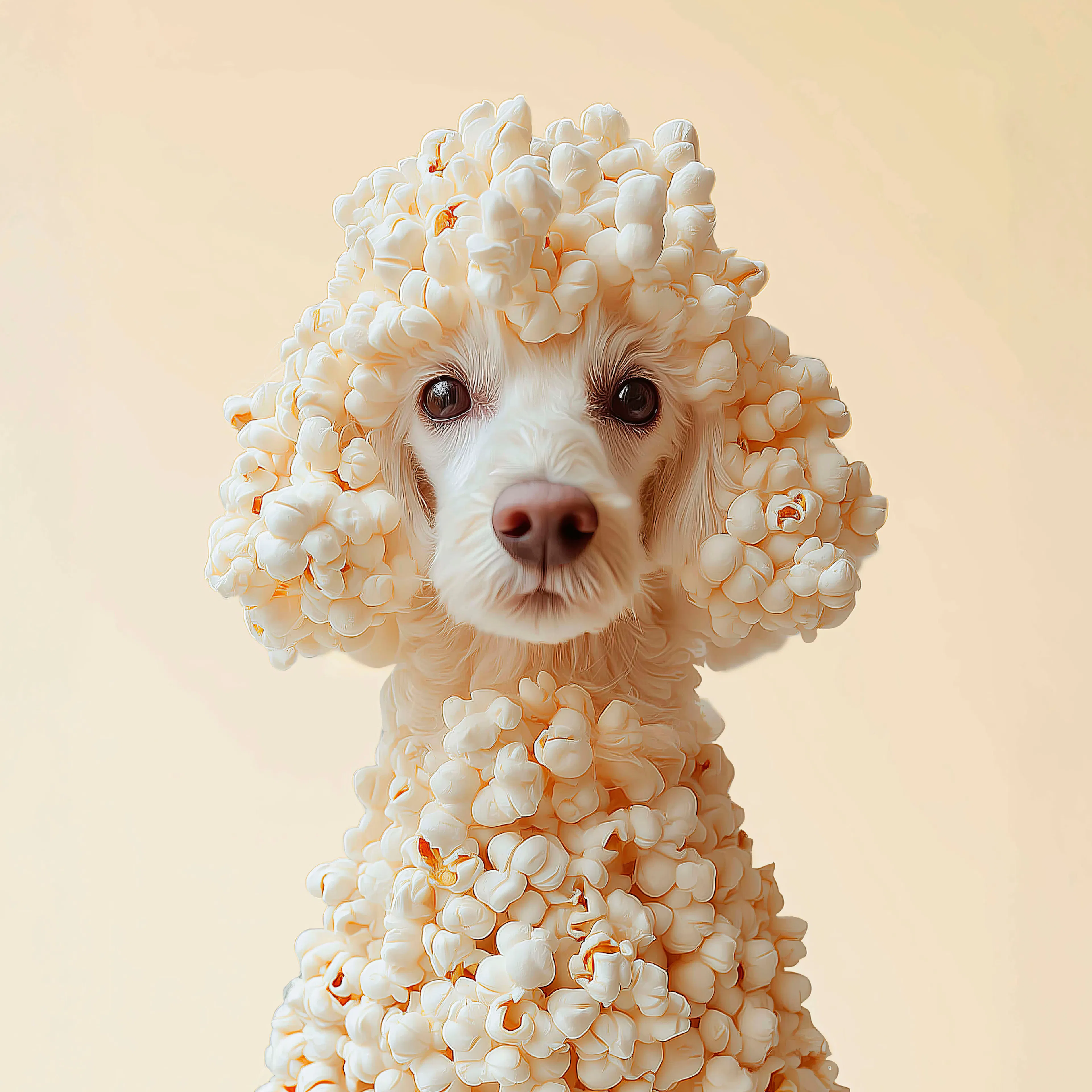 Artem Pozdniakov - Popcorn Poodle Portrait Poster 0