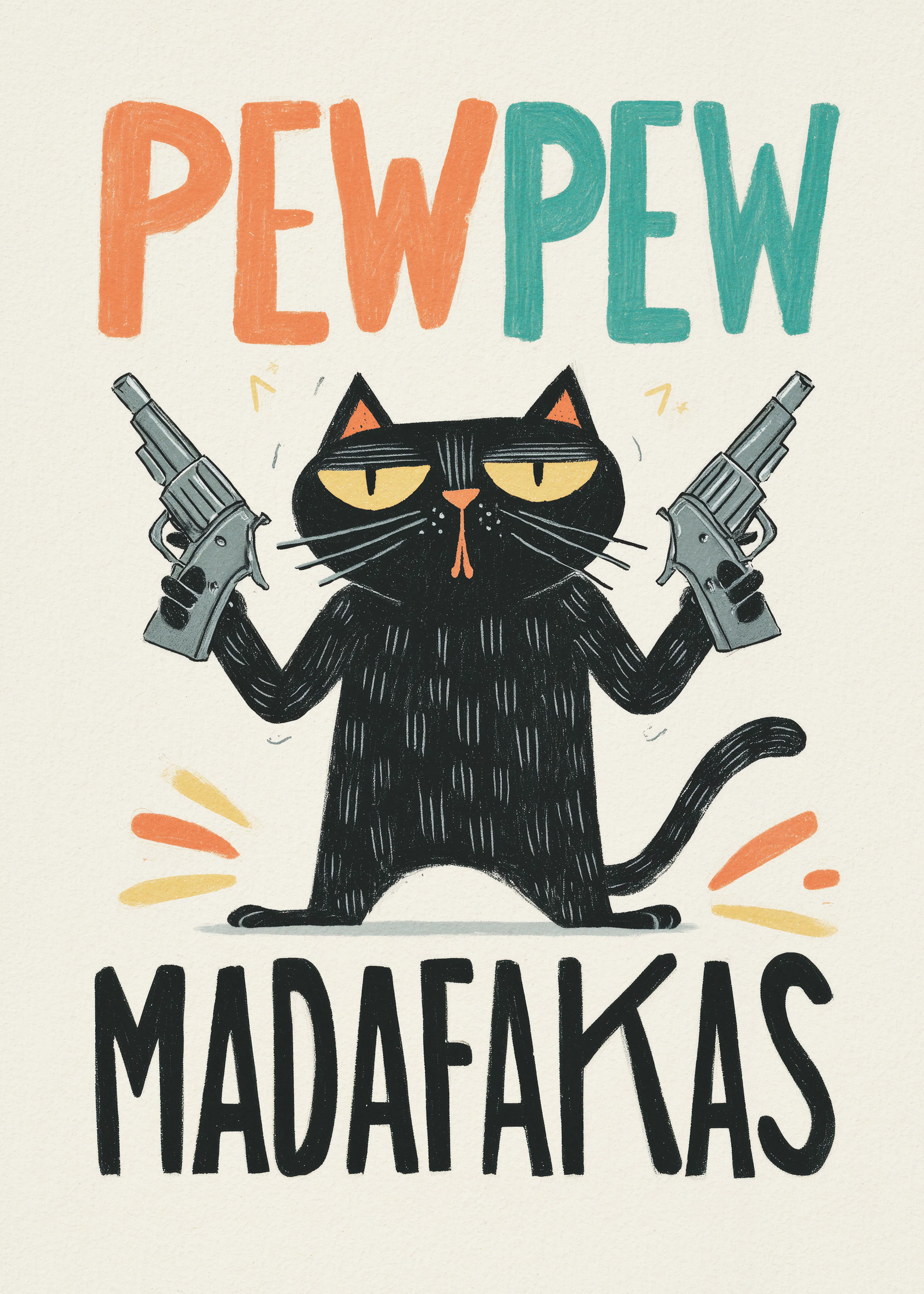 Andreas Magnusson - Pew Pew Madafakas Kat Poster 0
