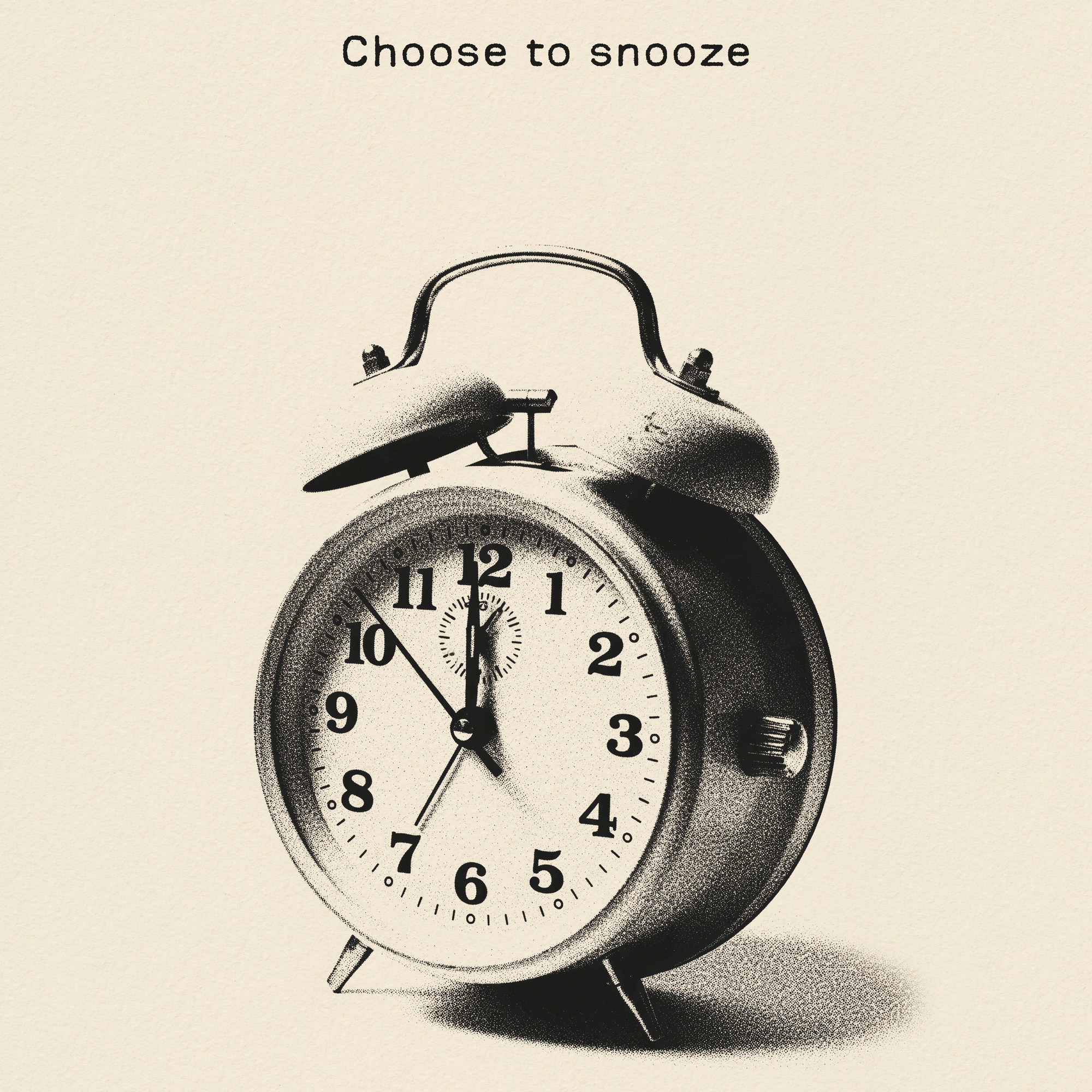 Laforet clock B0 ポスター Andreas Magnusson - Choose to Snooze Clock Poster