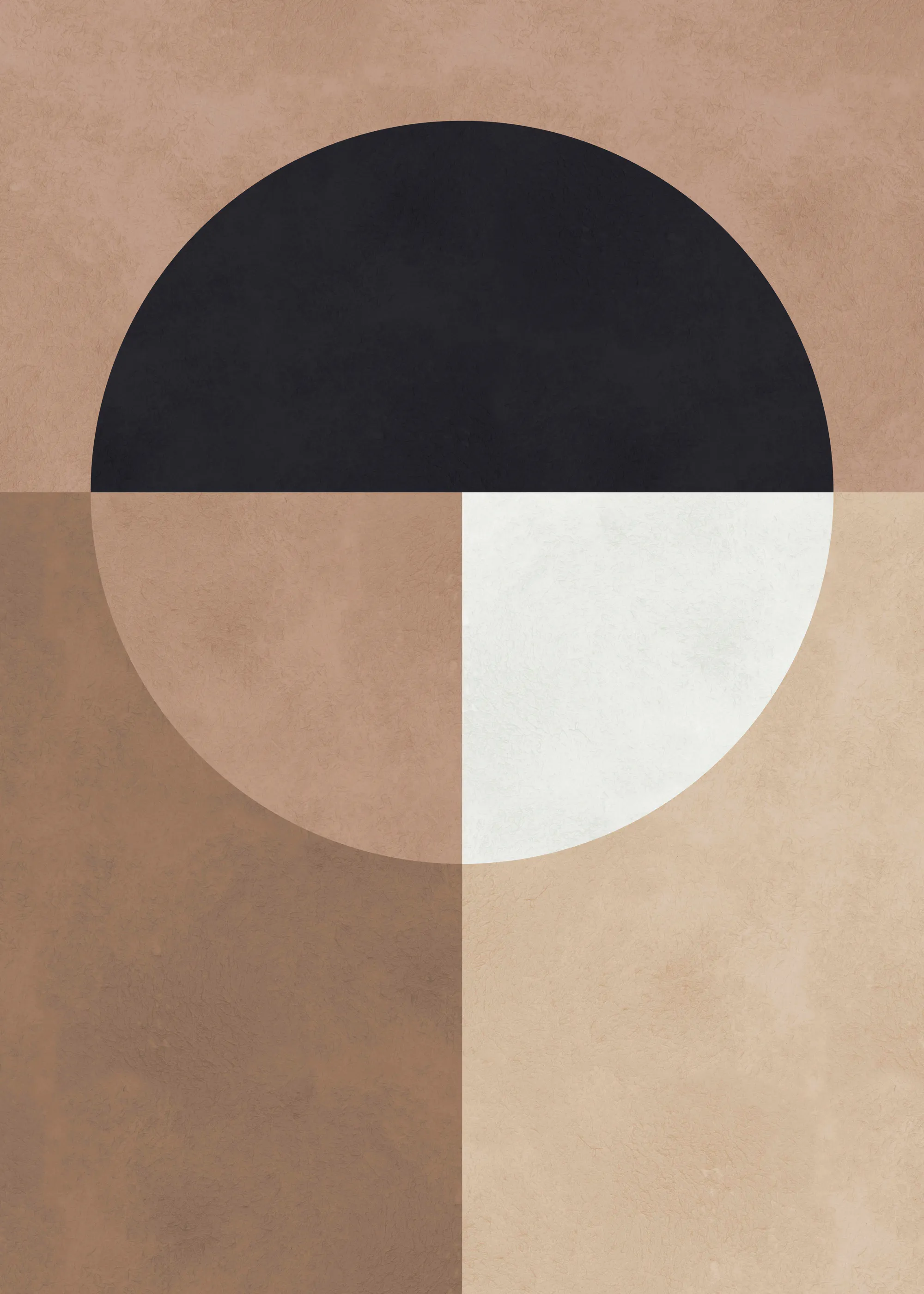 Vitor Costa - Braune Geometrie 7 Poster 0
