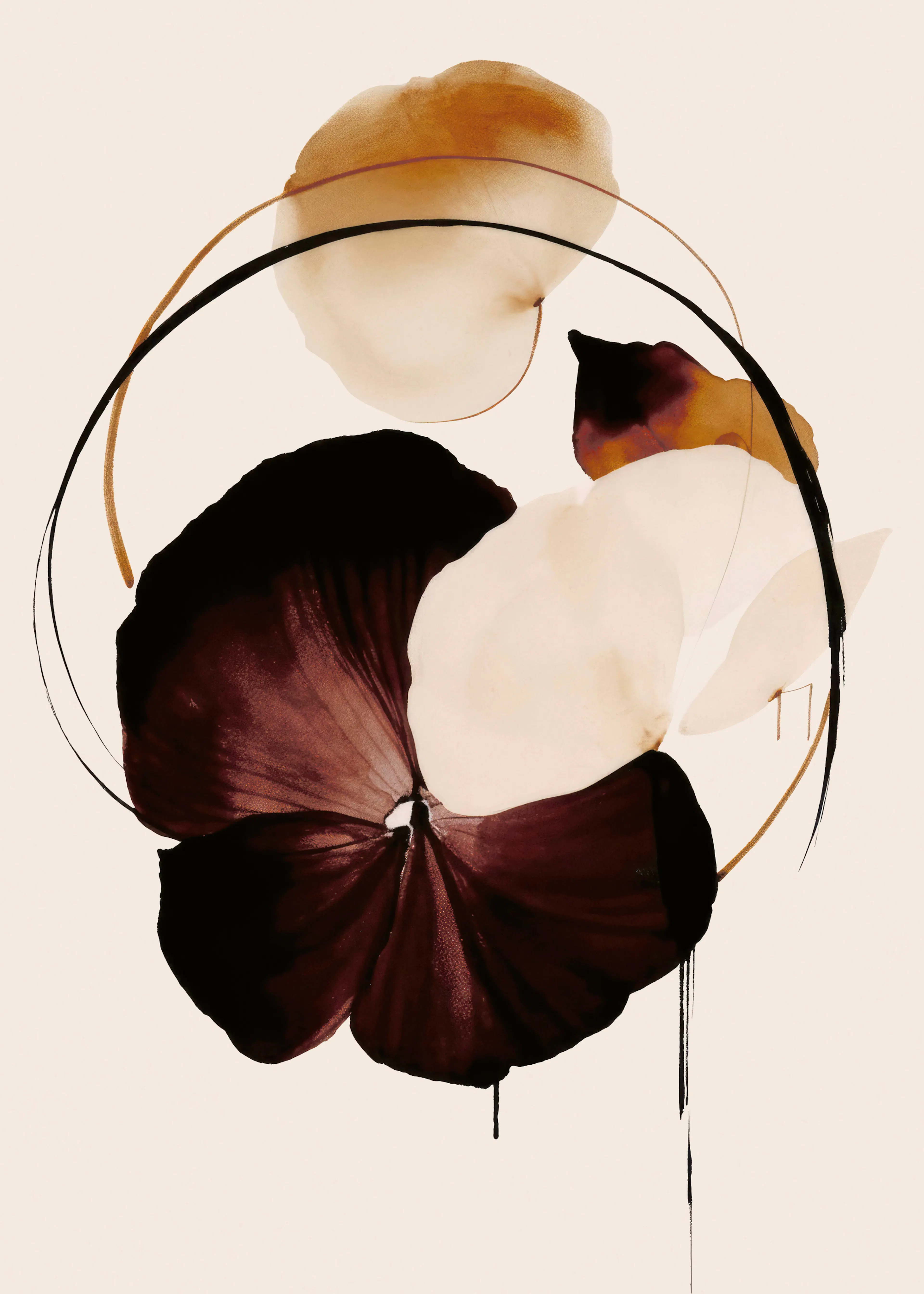 Treechild - Fleurs abstraites Poster 0
