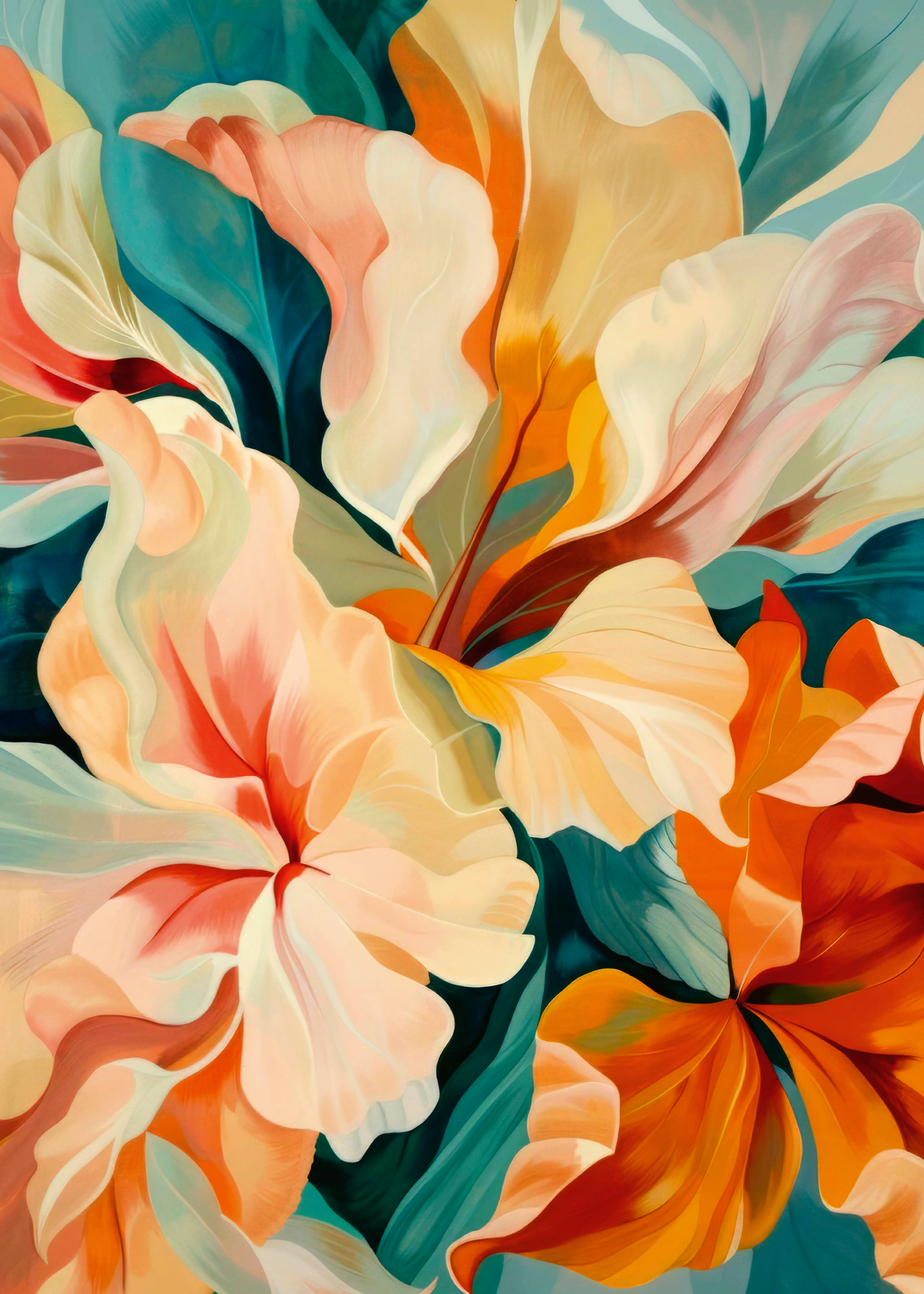 Re\arise ポスターPALOW Bilge Paksoylu - Înfloriri Abstracte Vibrante Poster