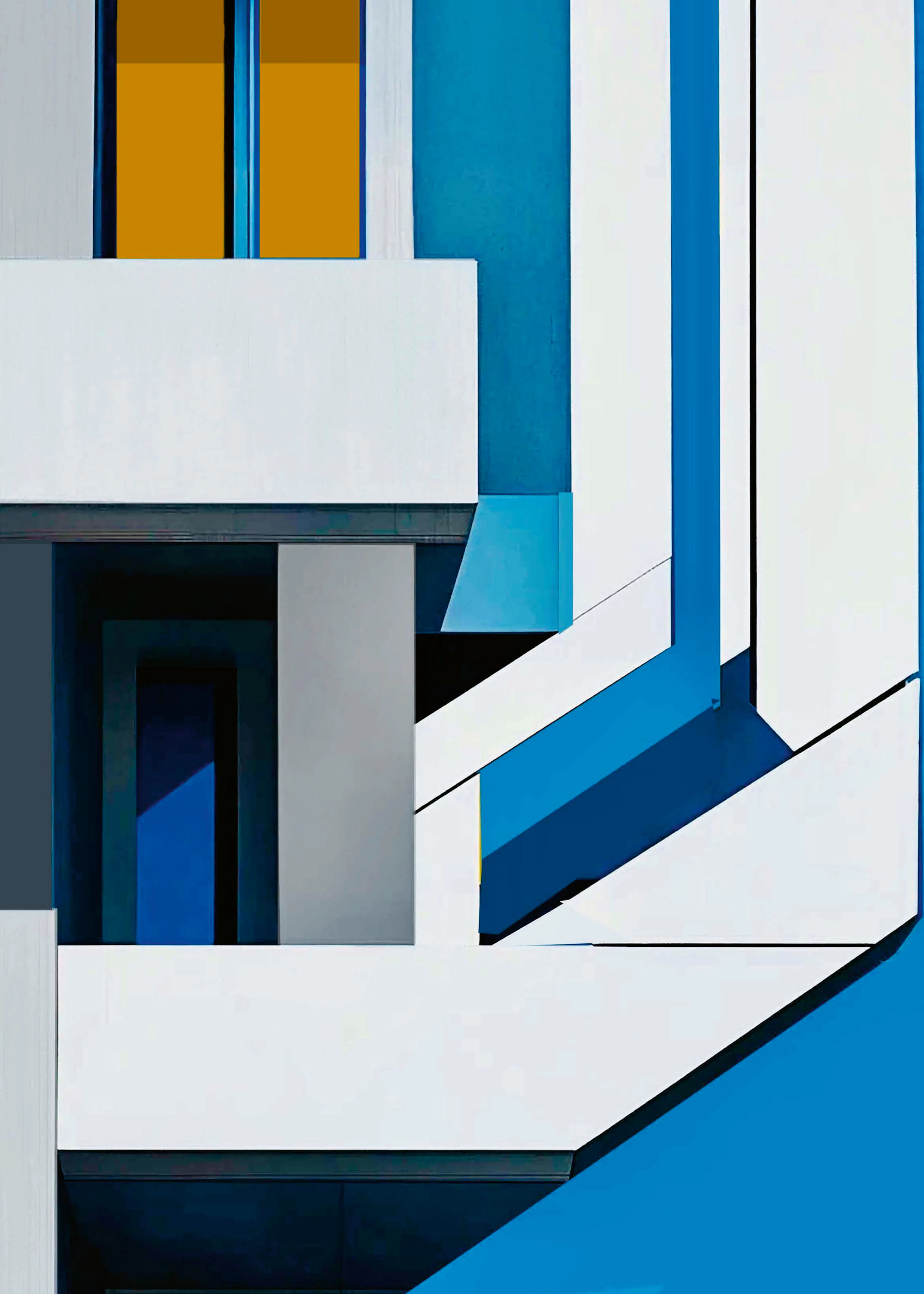 Arnon Orbach - Modrá a žlutá architektura plakát 0