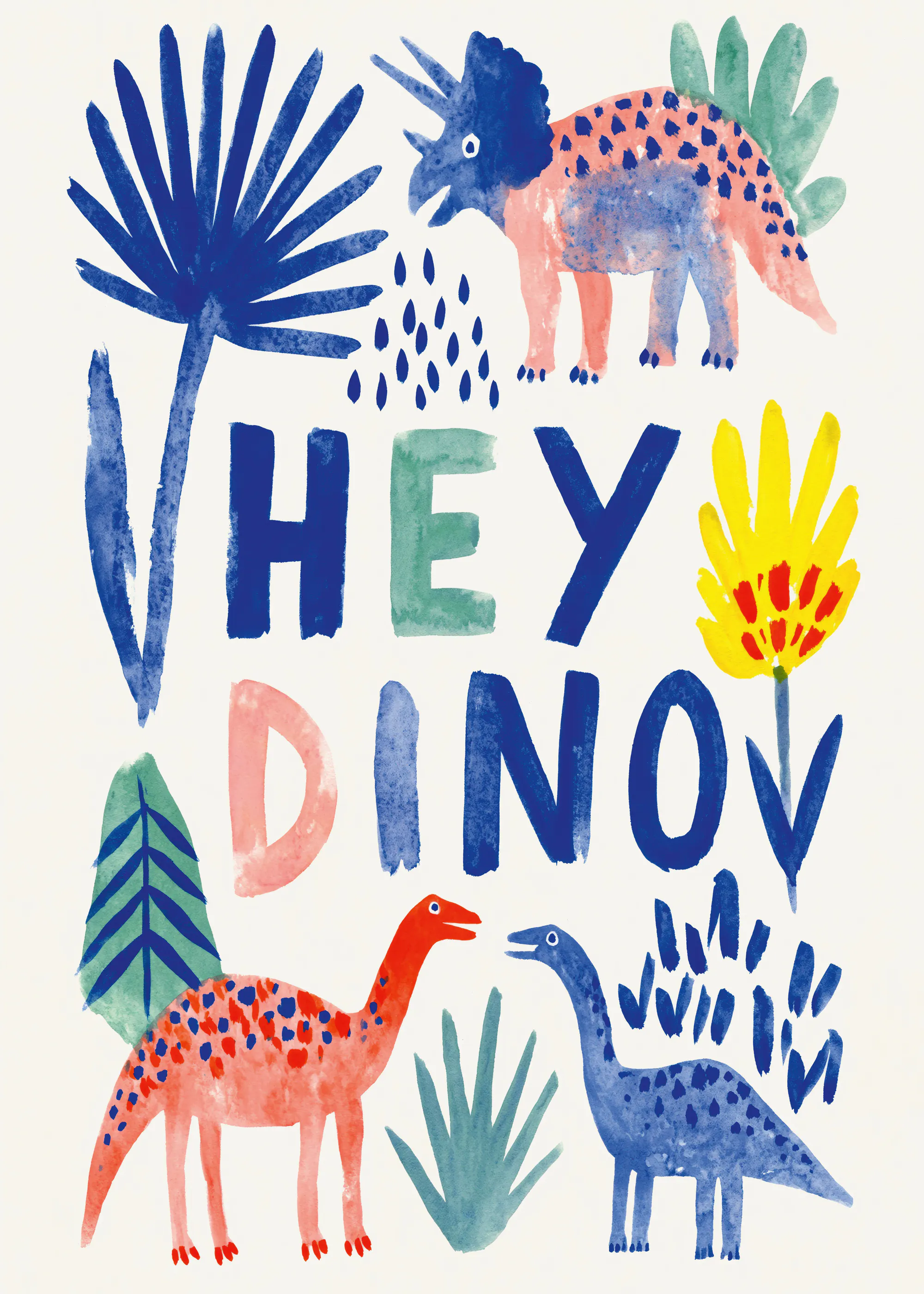 Treechild - Hej Dino Lekfulla Vänner Poster 0