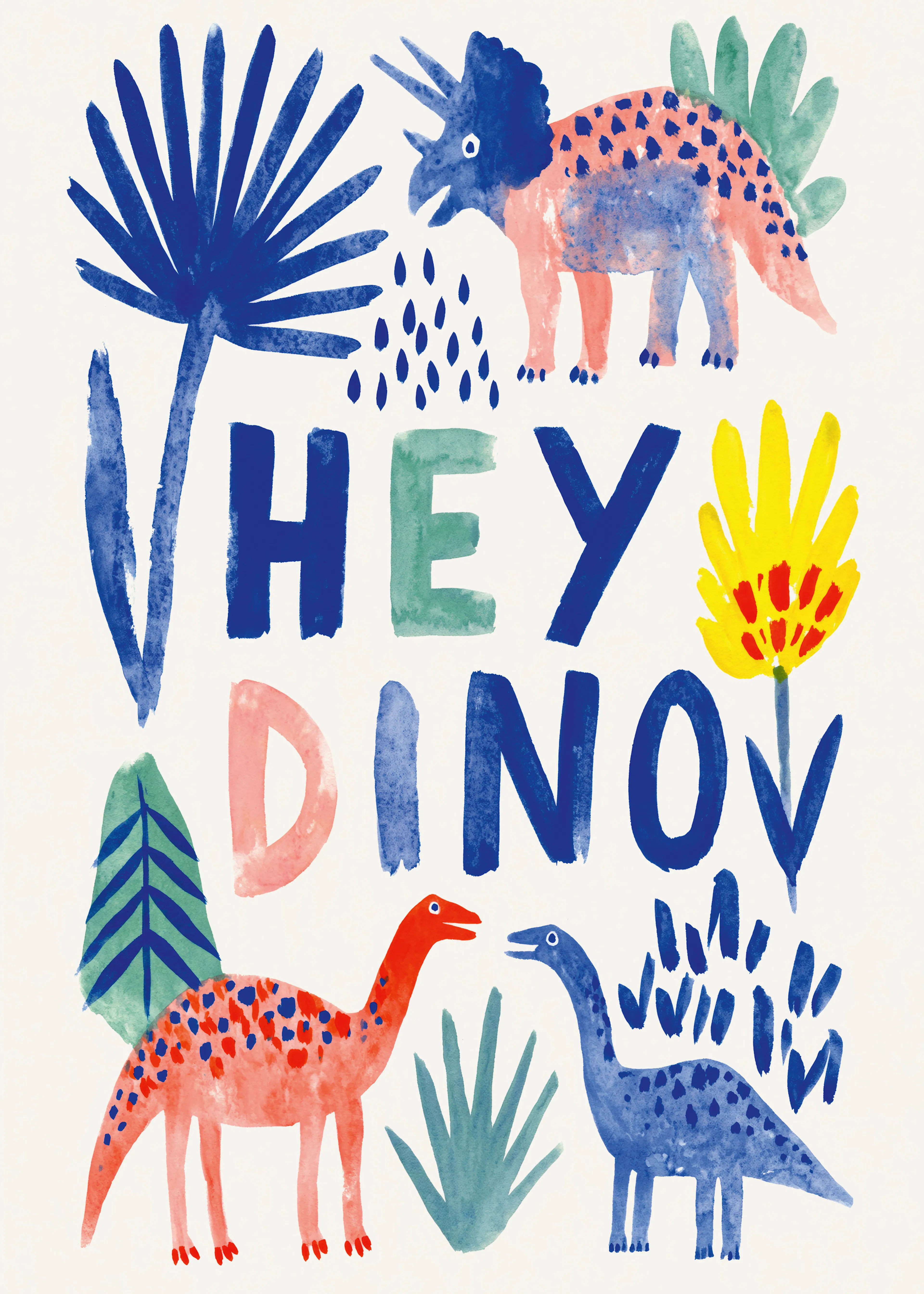 Treechild - Hej Dino Lekfulla Vänner Poster 0