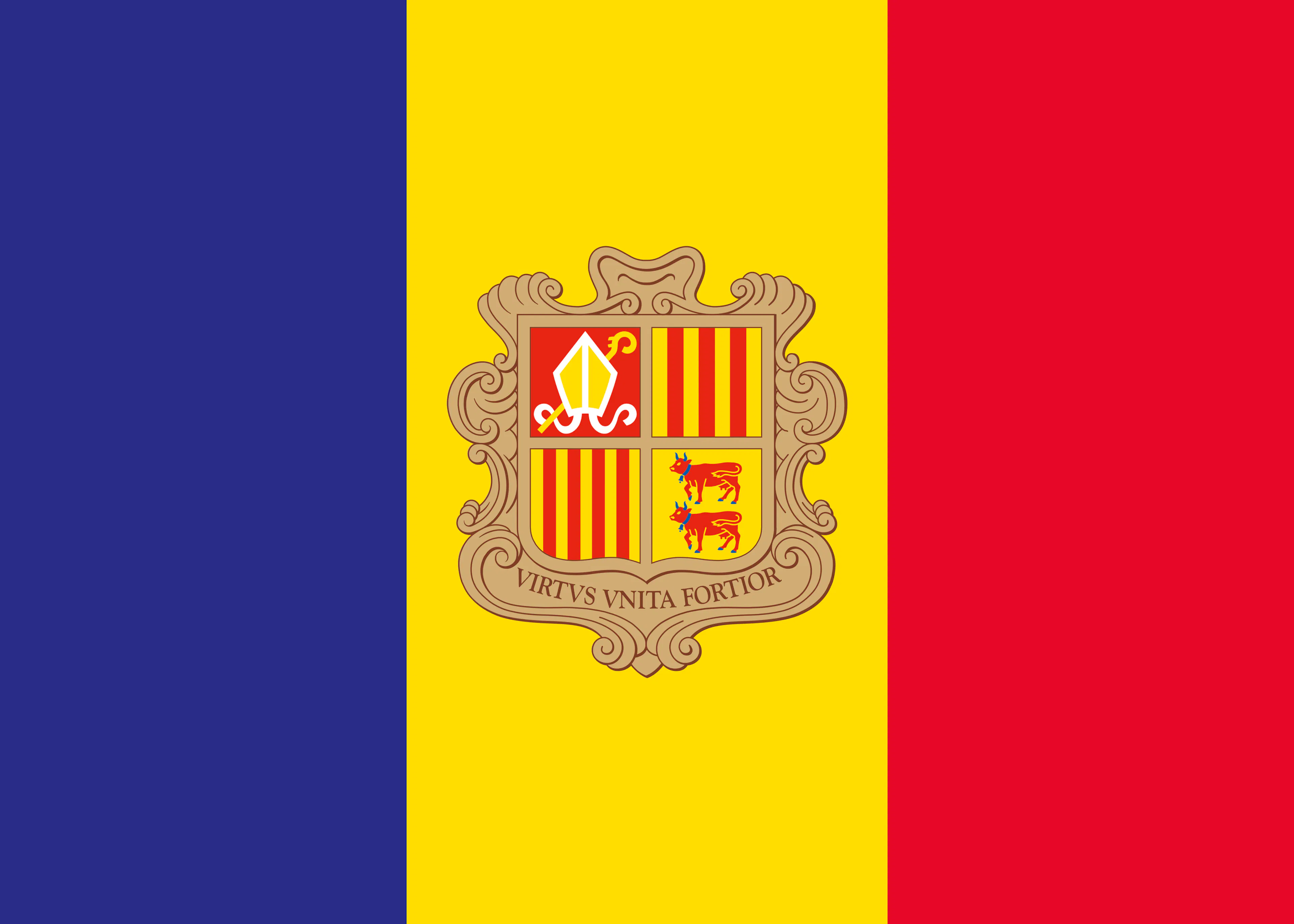 Andorra Vlag Poster 0