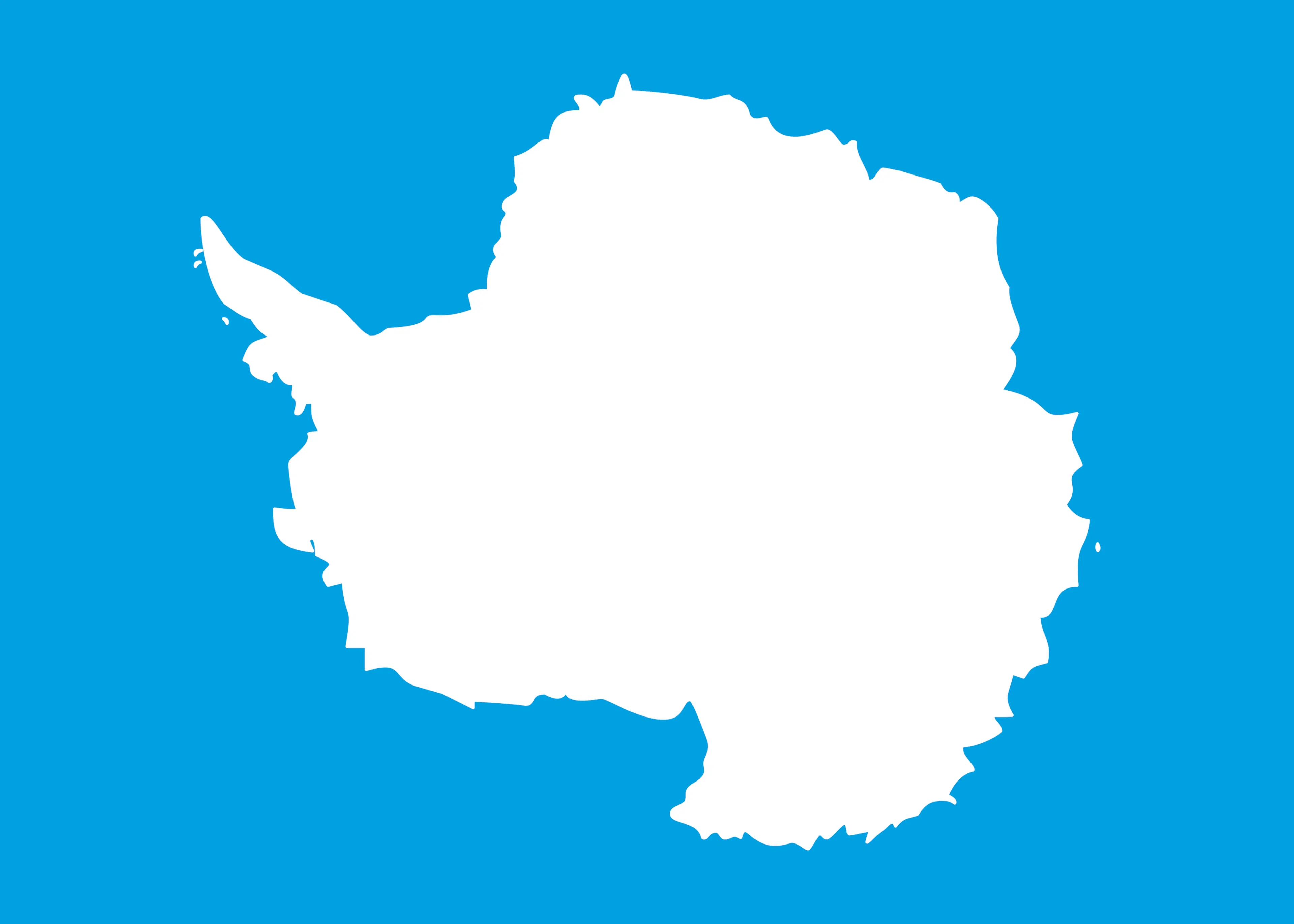 Antarctica Kaart Poster 0