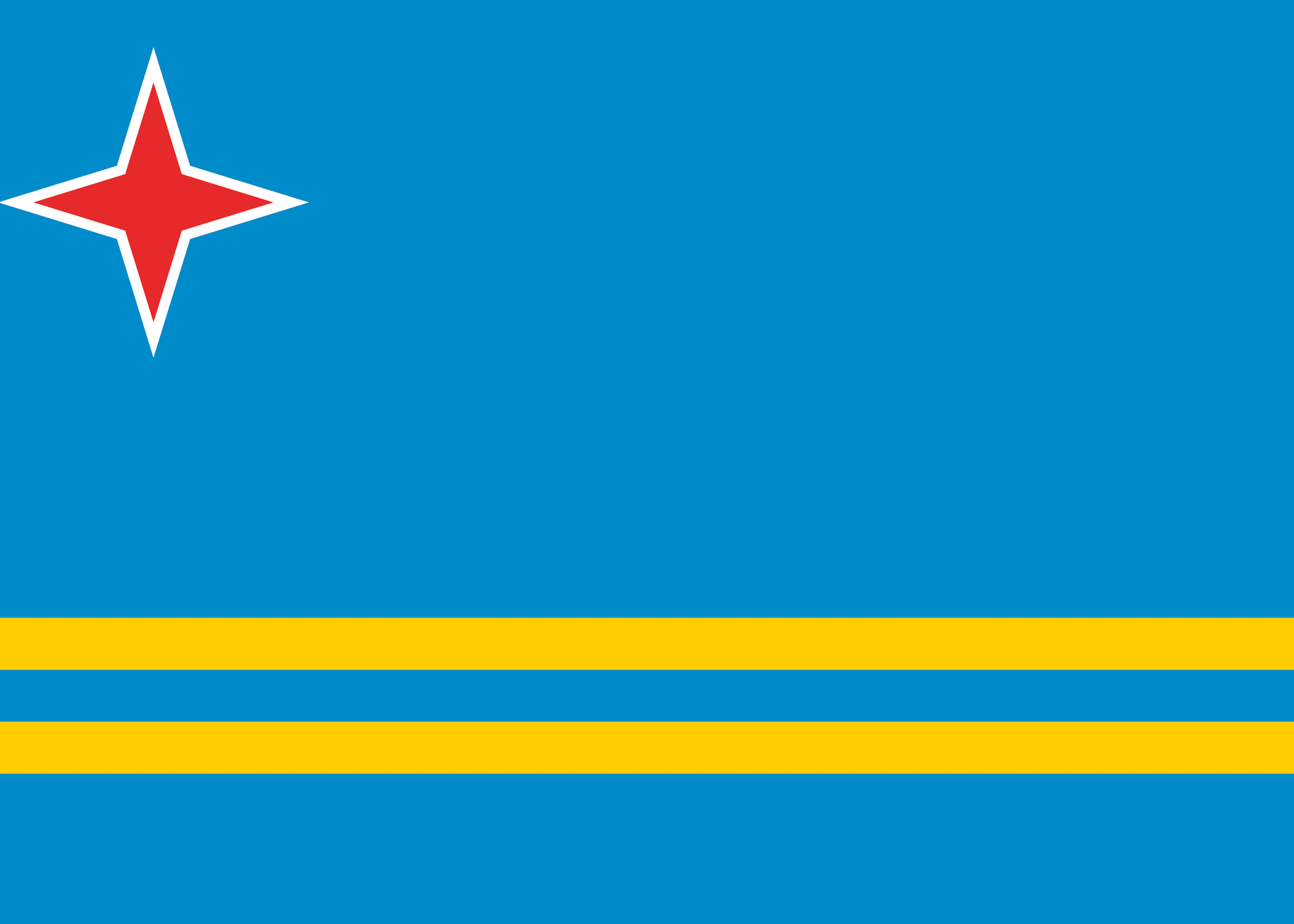 Aruba Vlag Poster 0