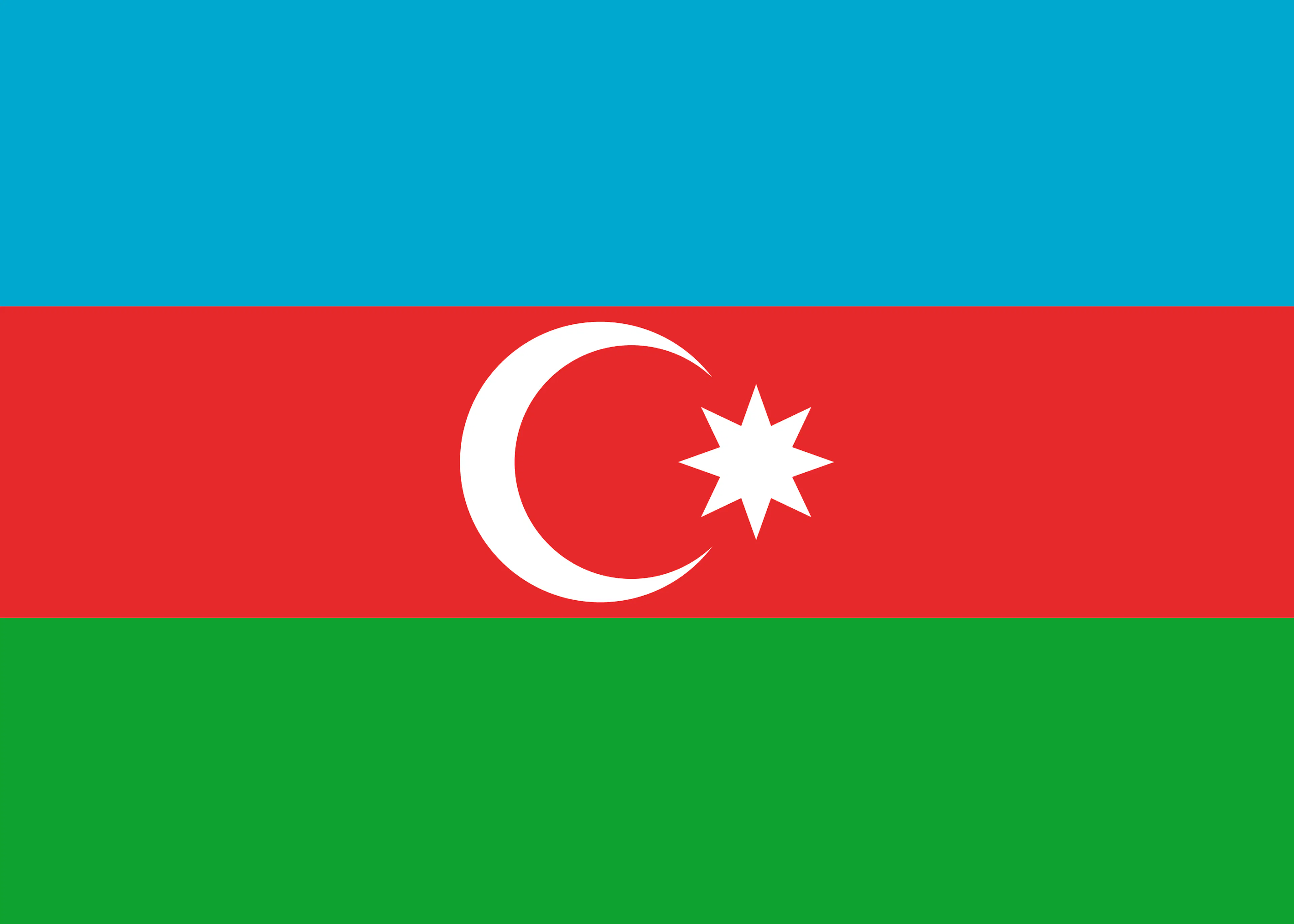 Azerbeidzjan Vlag Poster 0