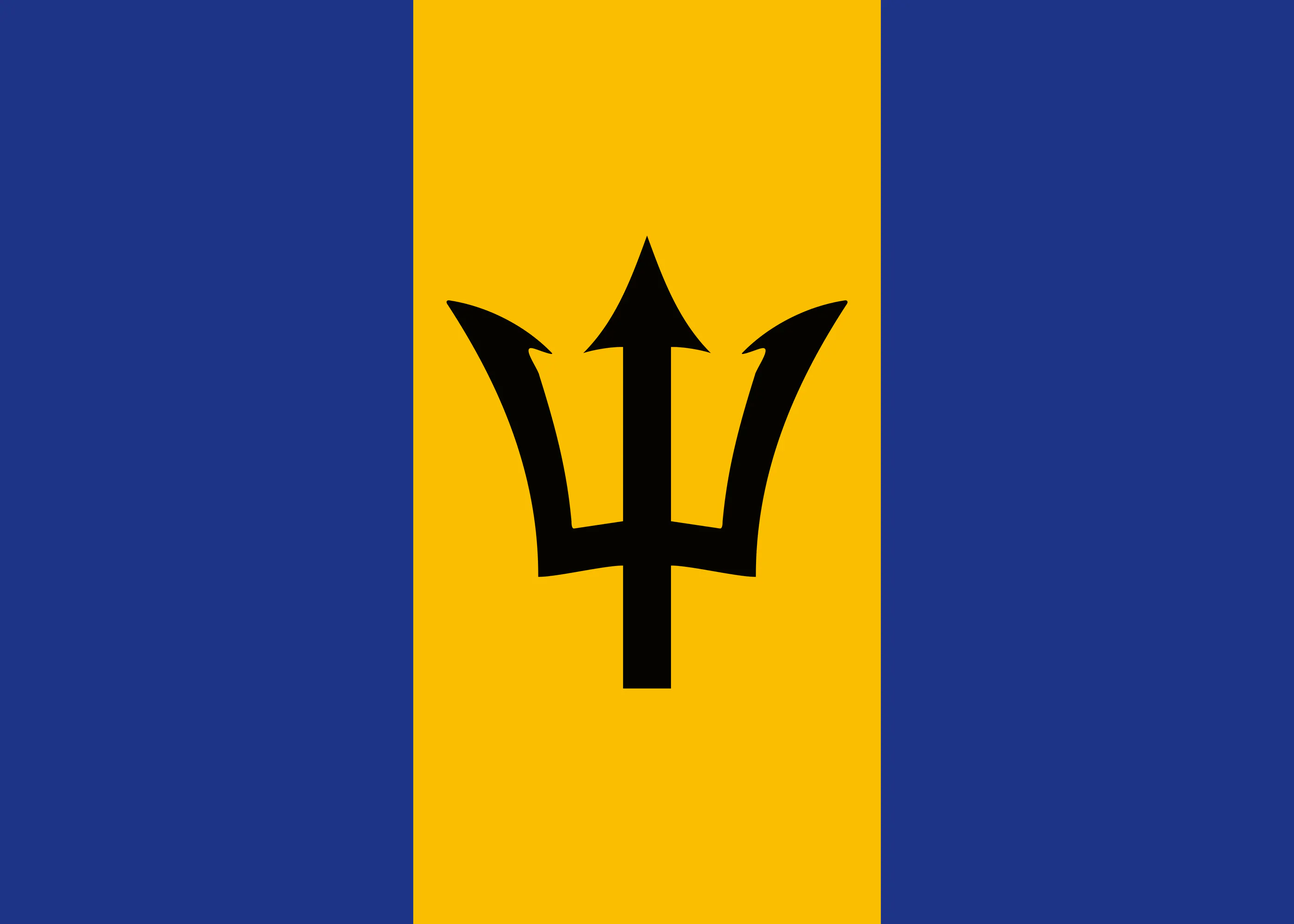 Barbados Flagge Poster 0