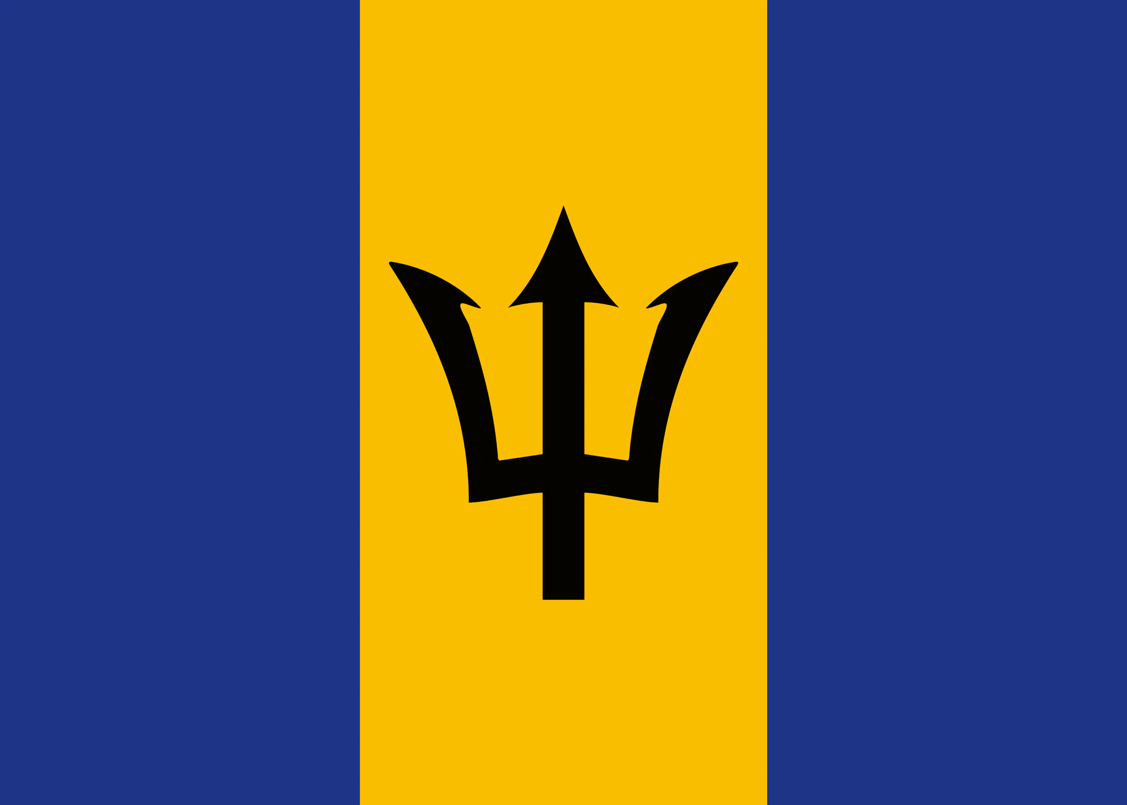 Barbados Flagge Poster 0