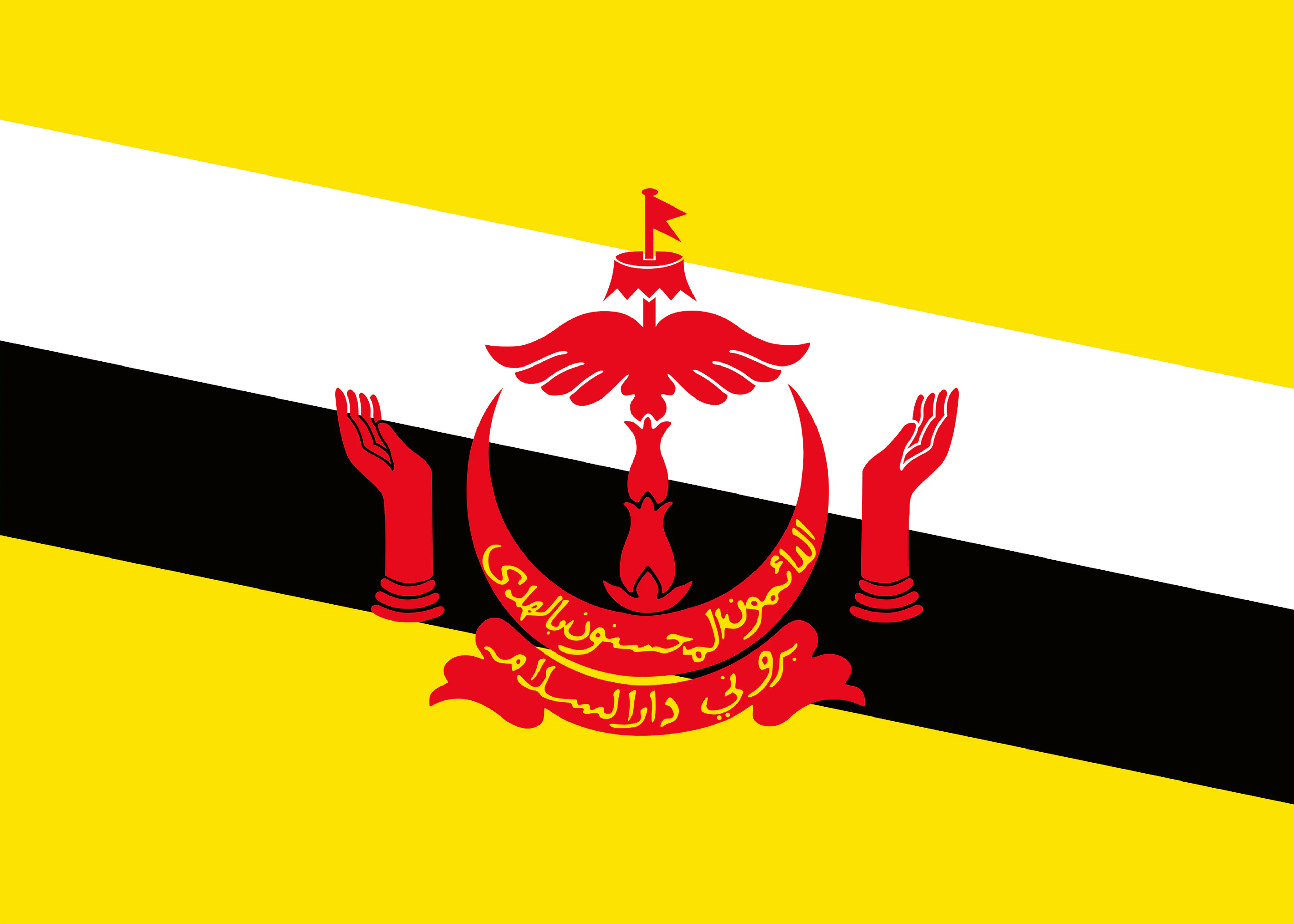 Brunei Darussalam Vlag Poster 0