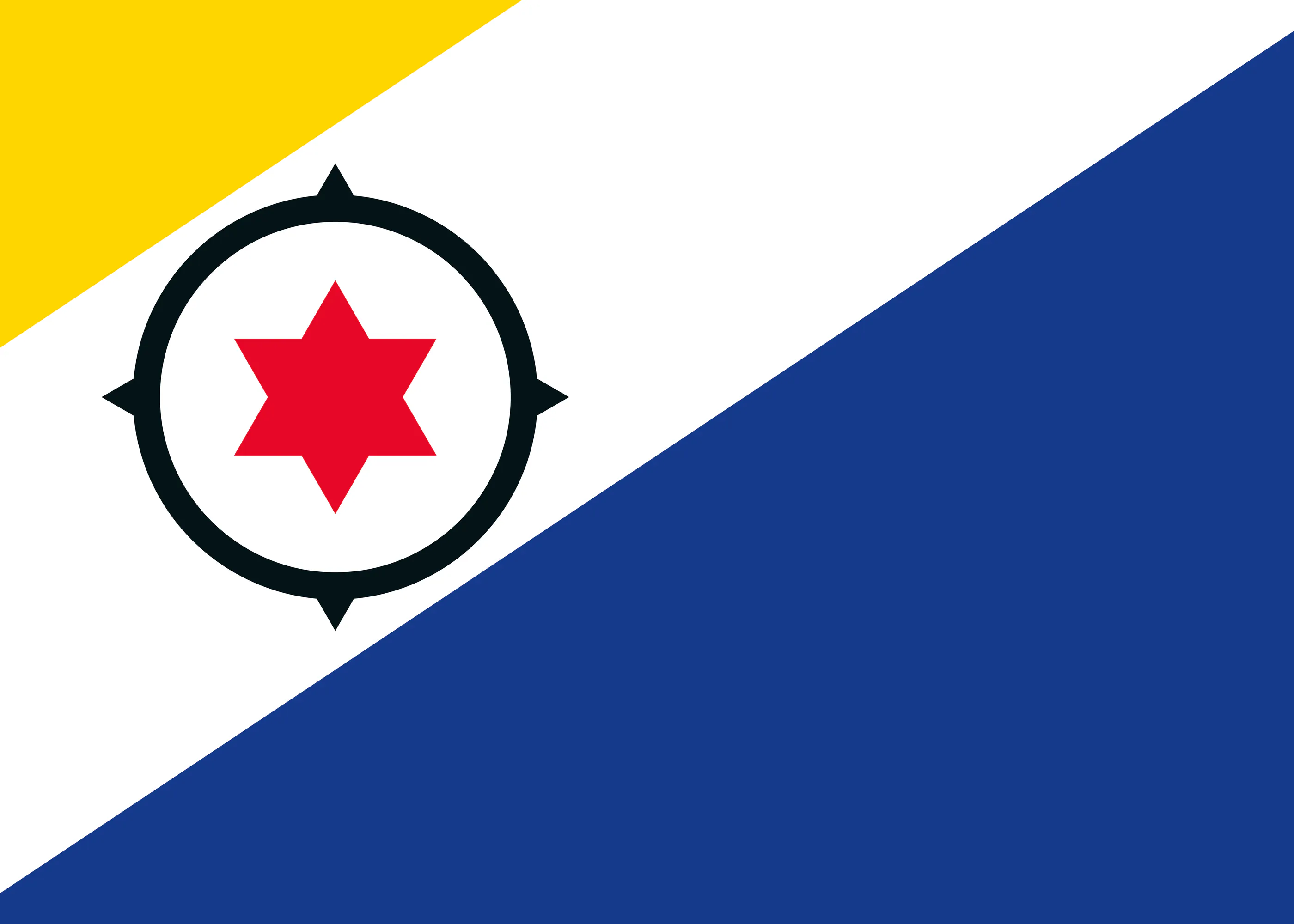 Bonaire Sint Eustatius Saba Vlag Poster 0