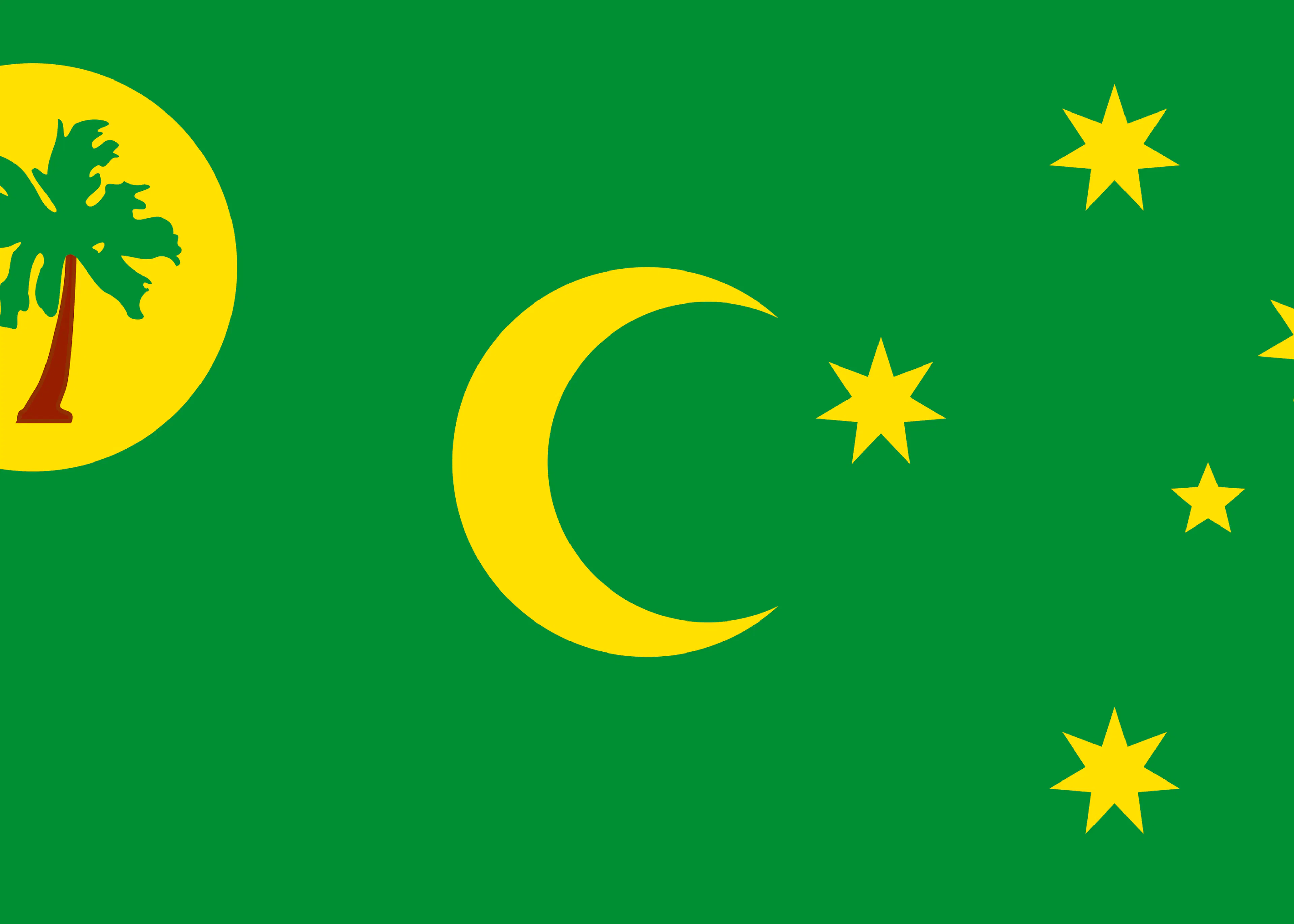 Cocoseilanden Vlag Poster 0