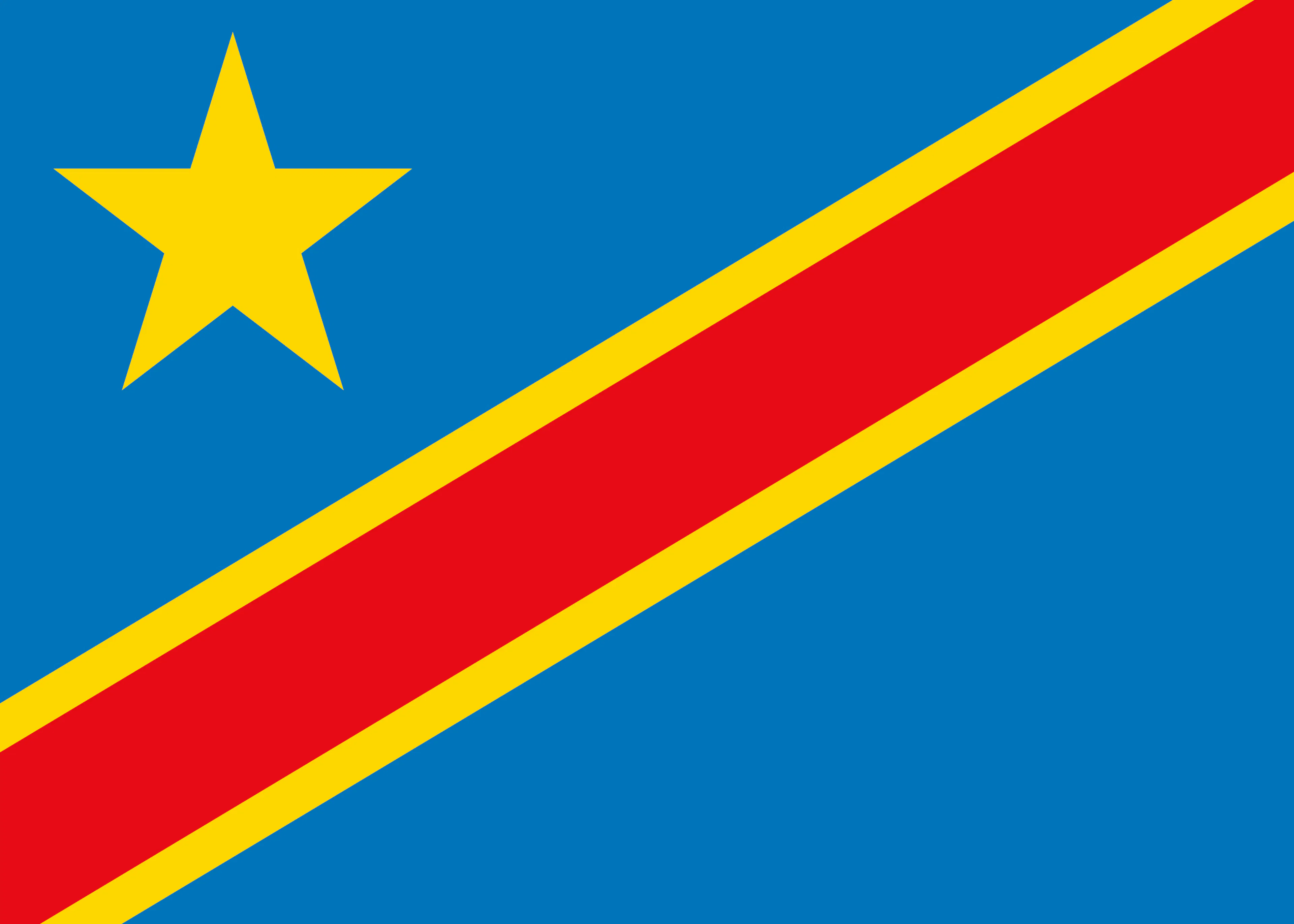 Democratische Republiek Congo Vlag Poster 0