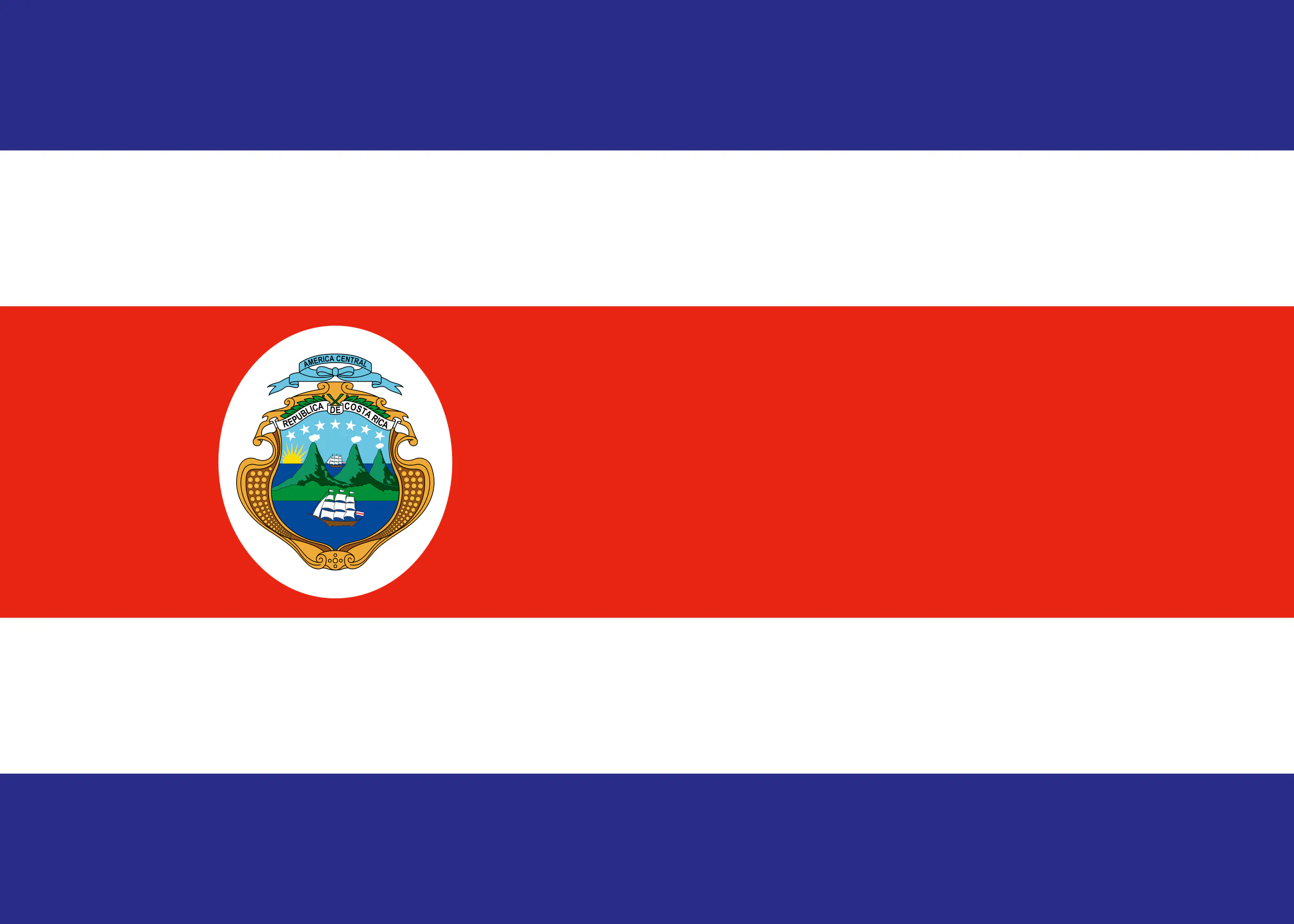 Costa Rica Flagge Poster 0