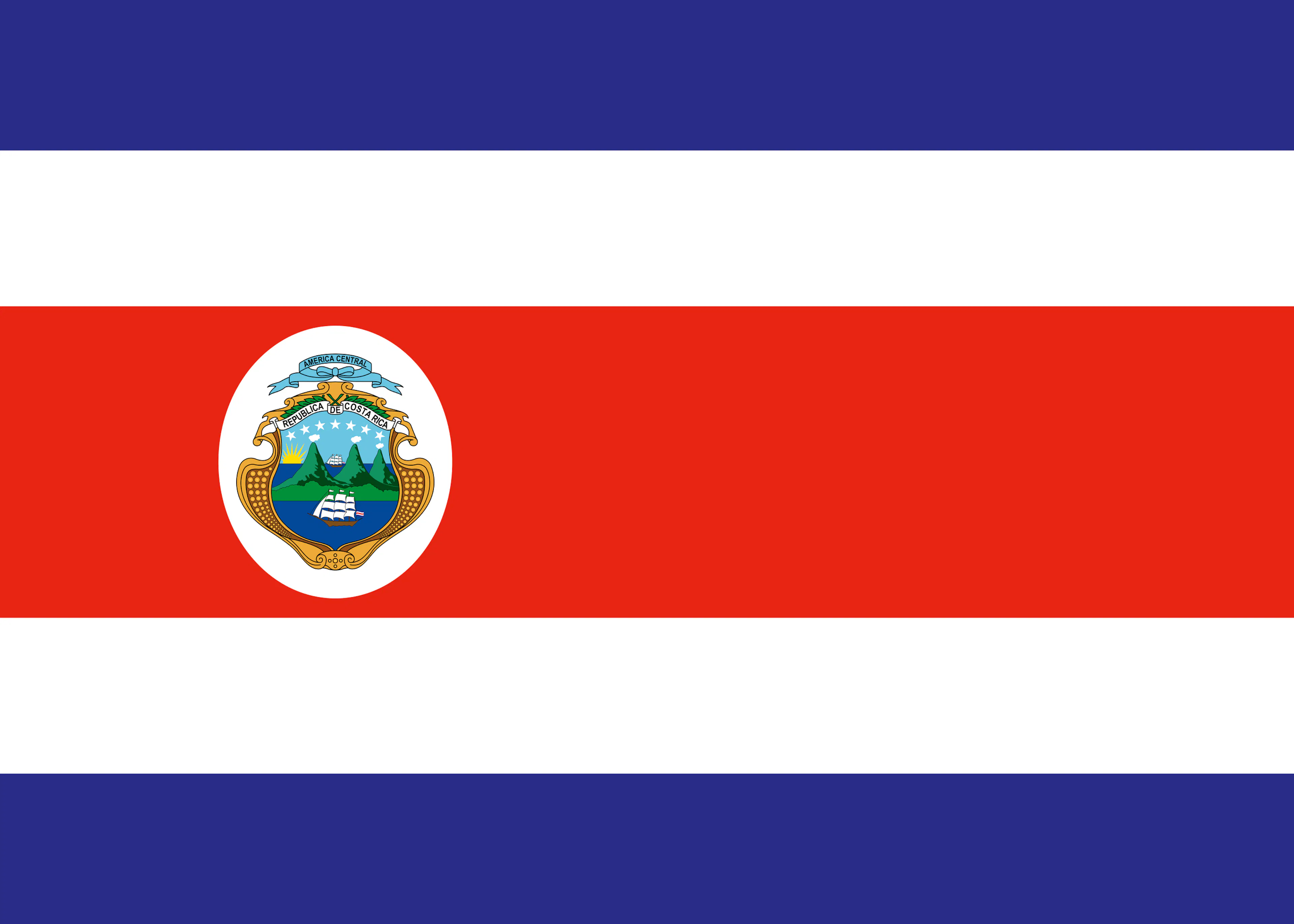 Costa Rica Flagge Poster 0