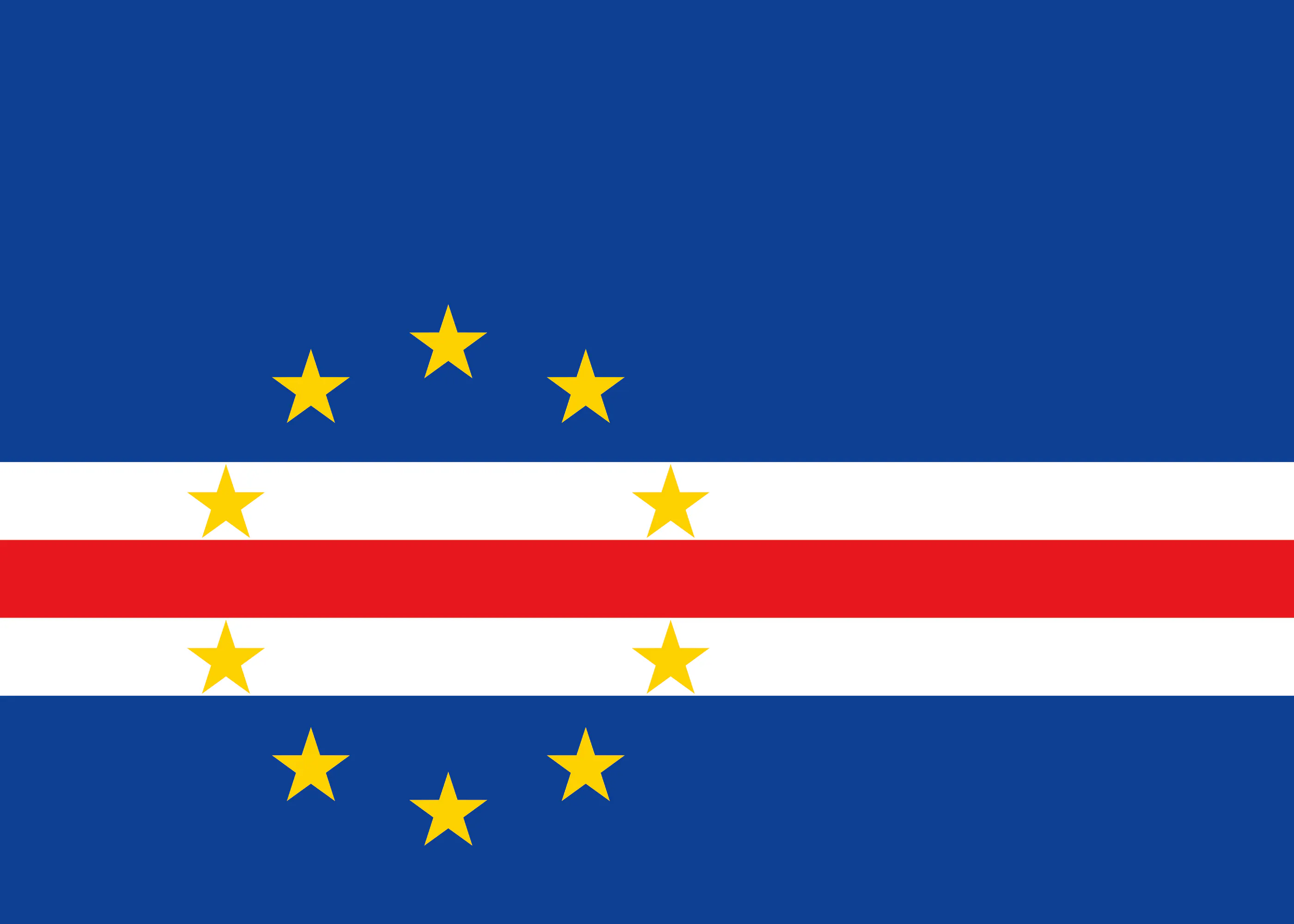 Kapverdische Flagge Poster 0