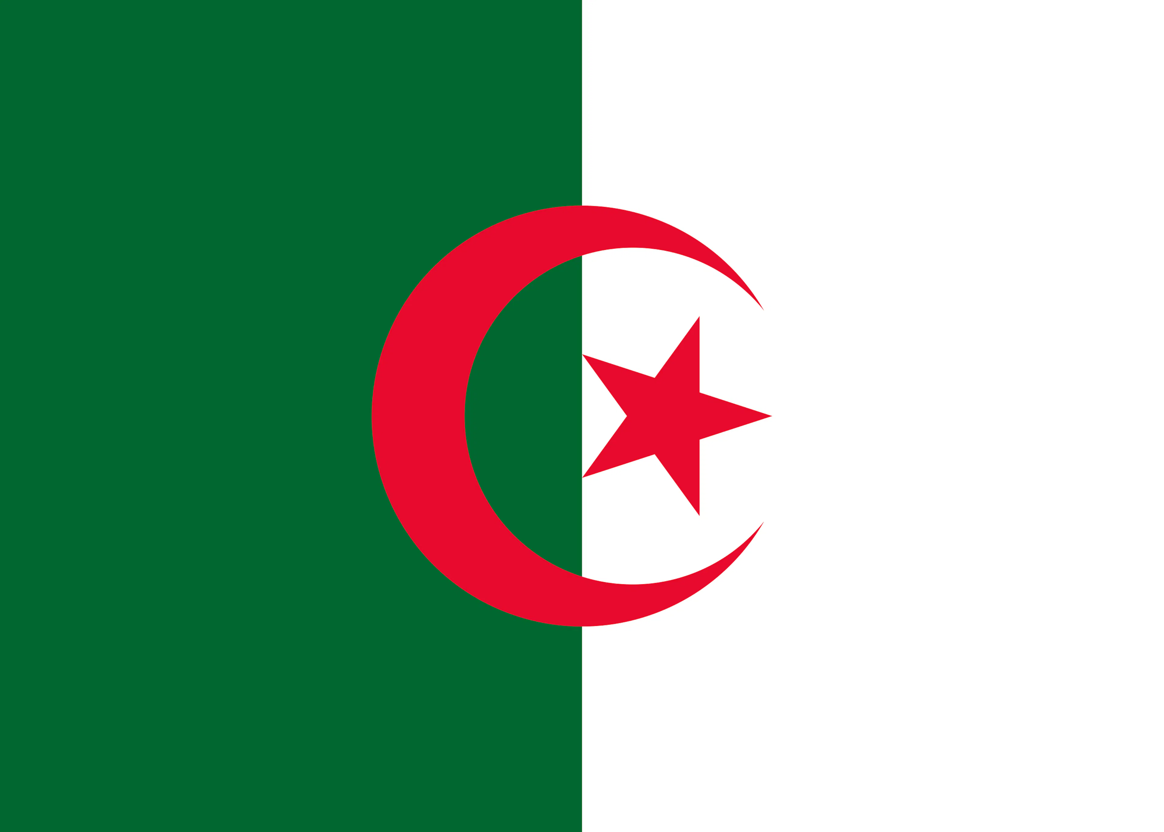 Algerische Flagge Poster 0