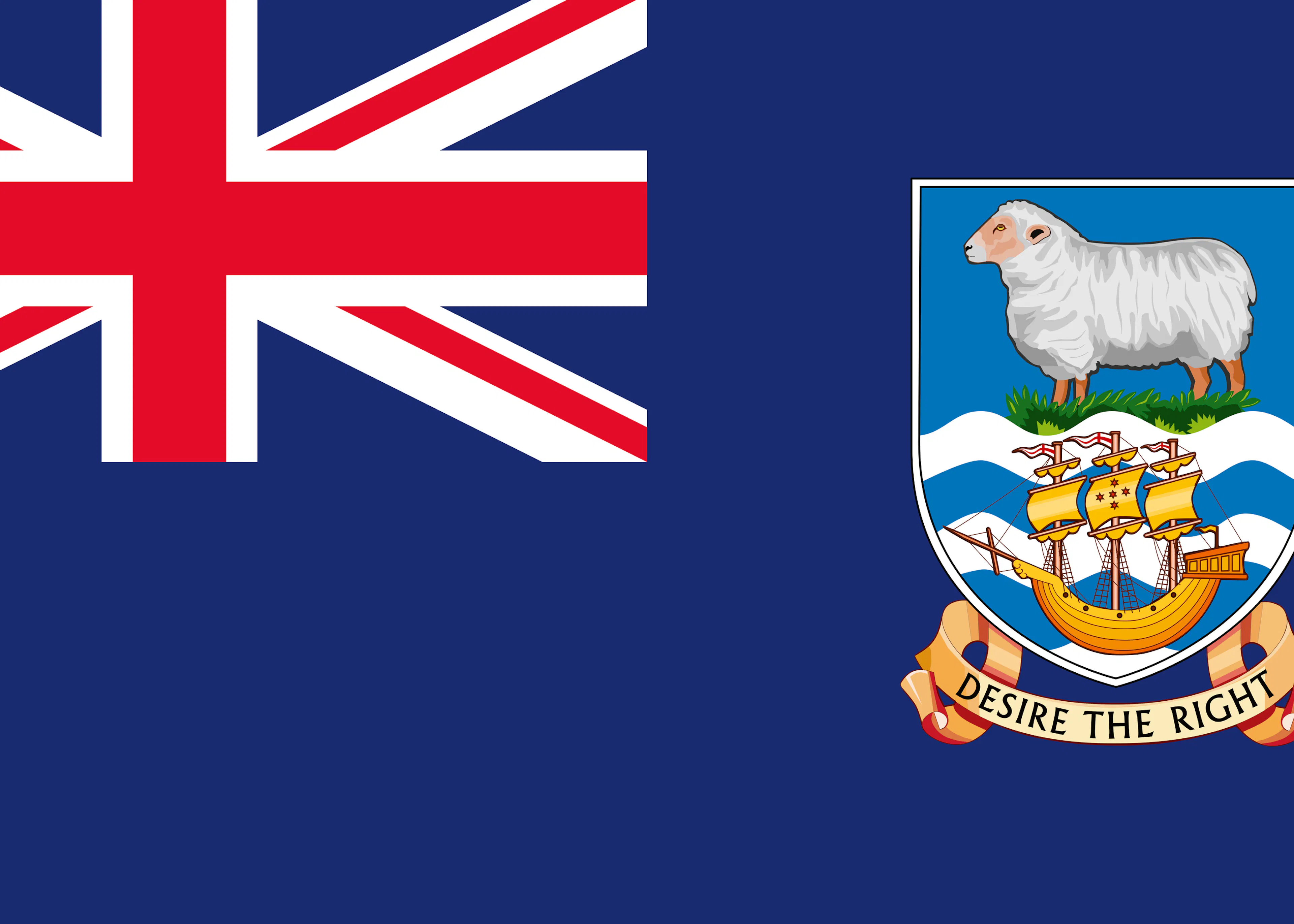 Falklandinseln Flagge Poster 0