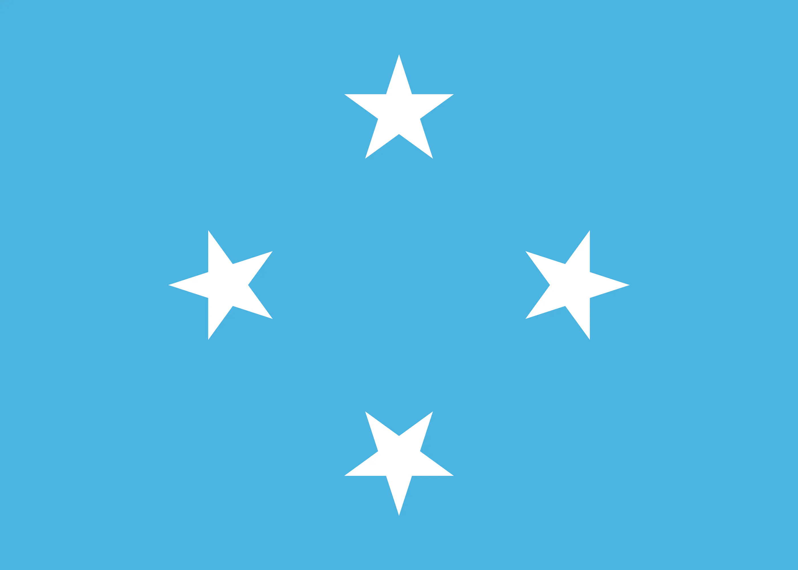 Mikronesien Flagge Poster 0
