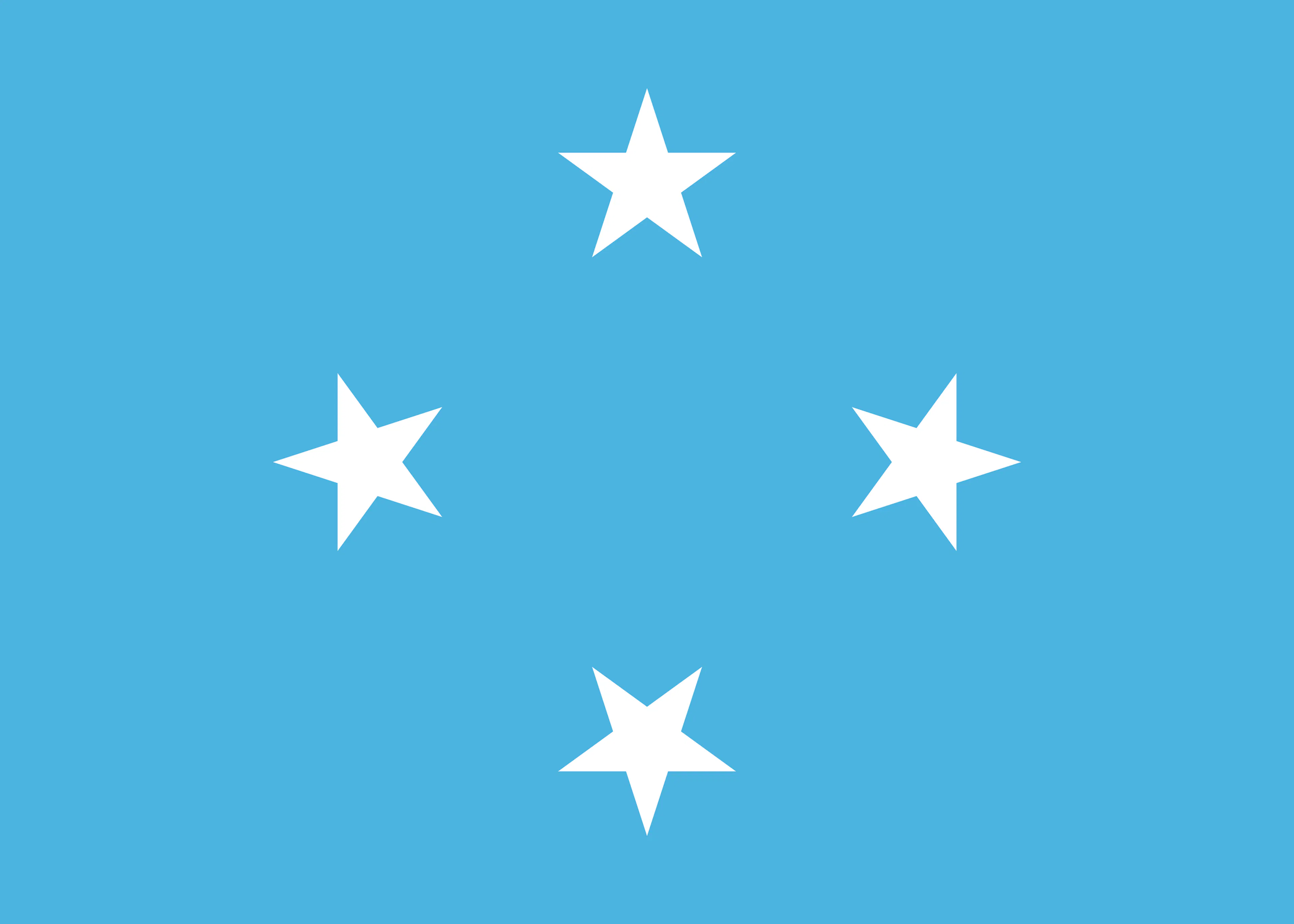 Mikronesien Flagge Poster 0