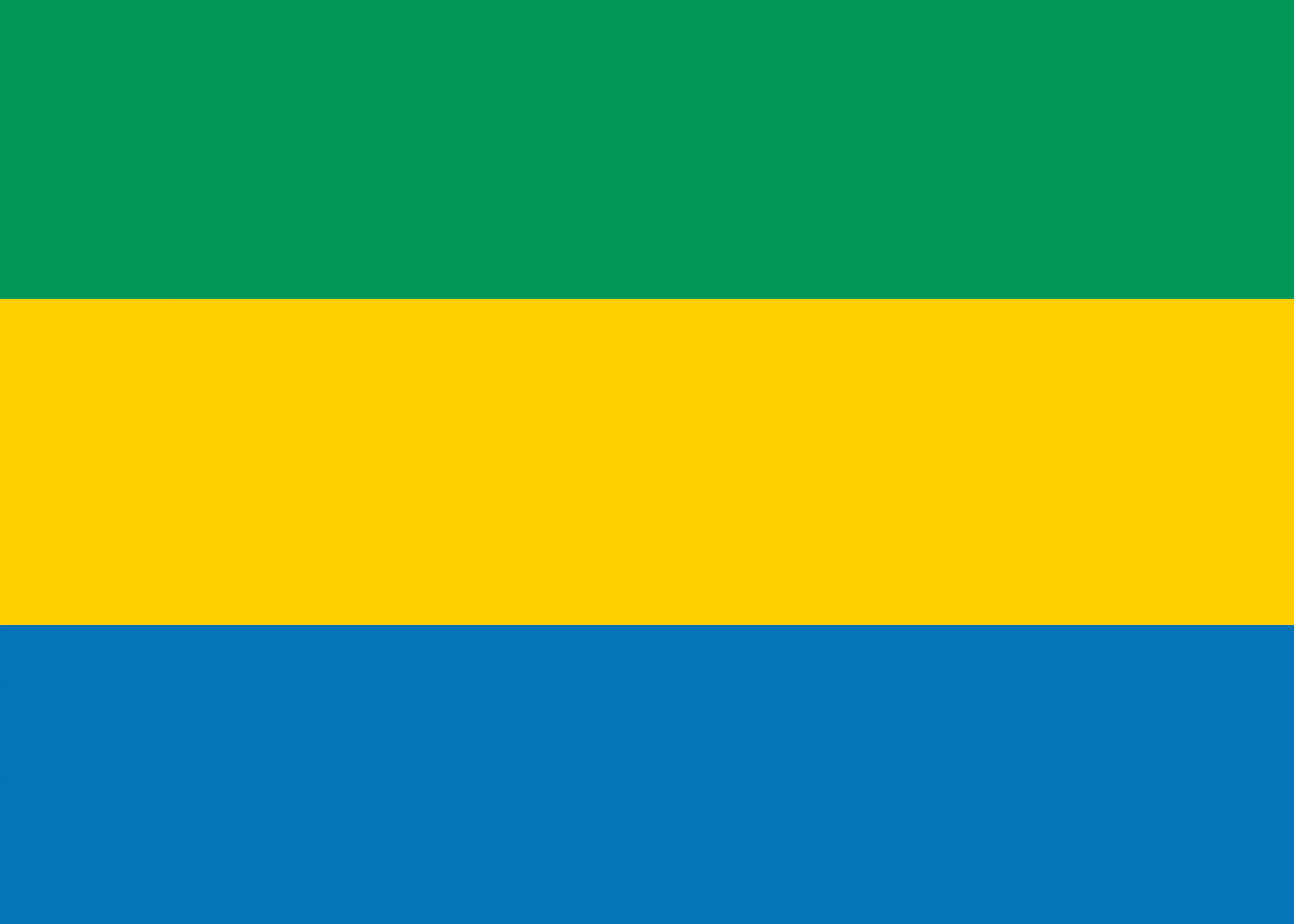 Gabon Flagge Poster 0