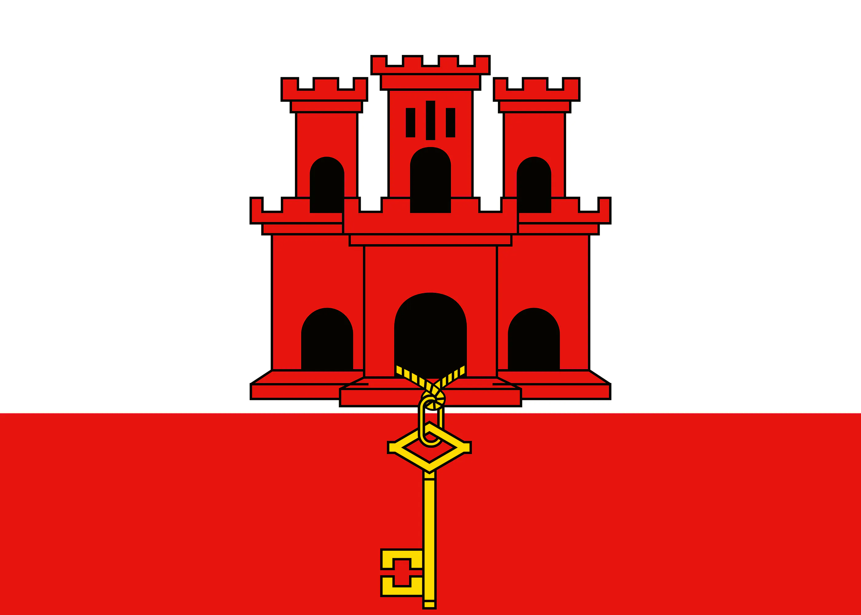 Gibraltar Flagge Poster 0