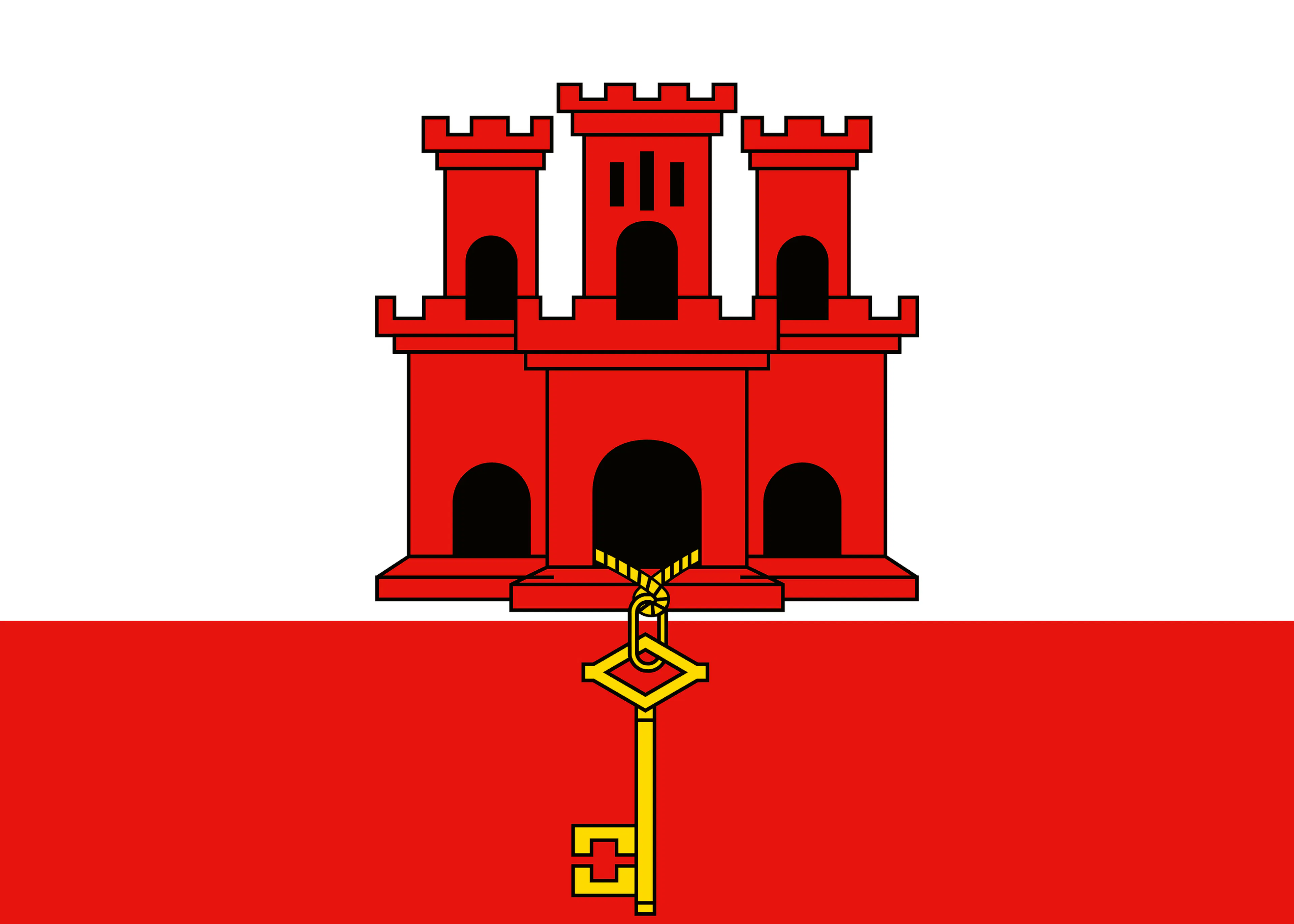 Gibraltar Flagge Poster 0