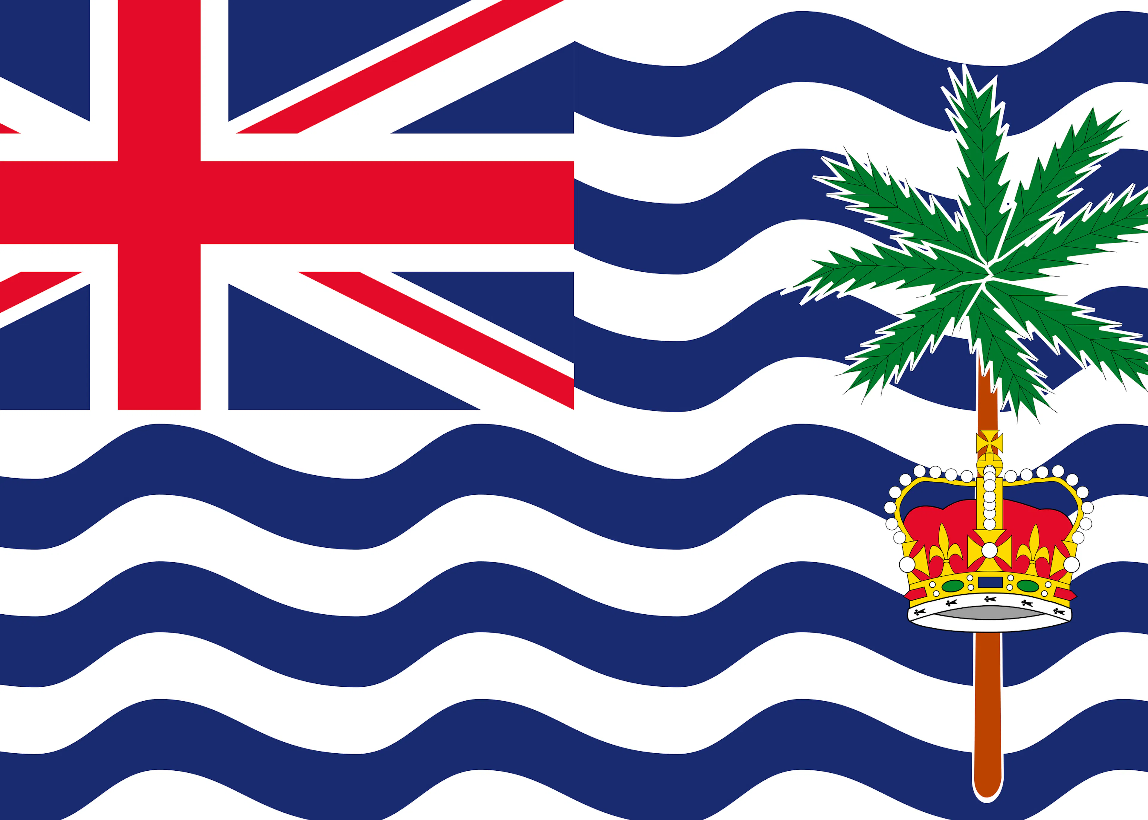 Britisches Territorium im Indischen Ozean-Flagge Poster 0