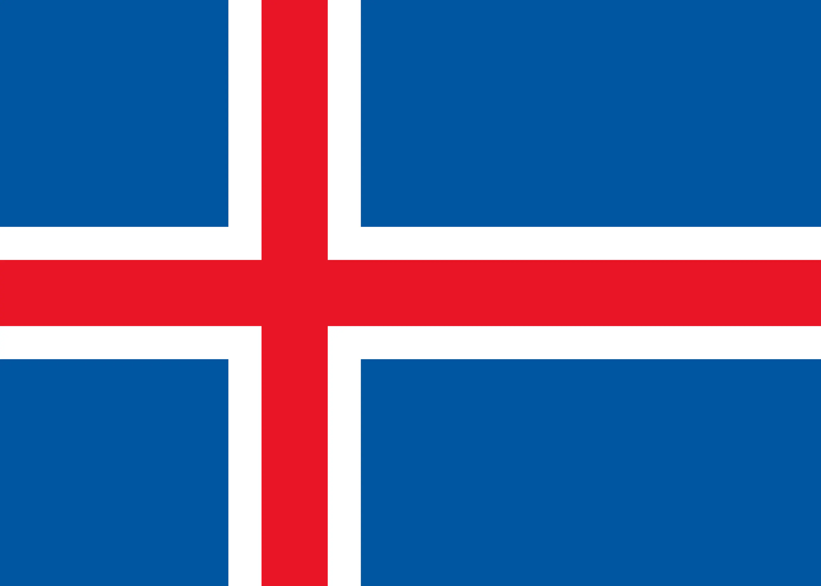Isländische Flagge Poster 0