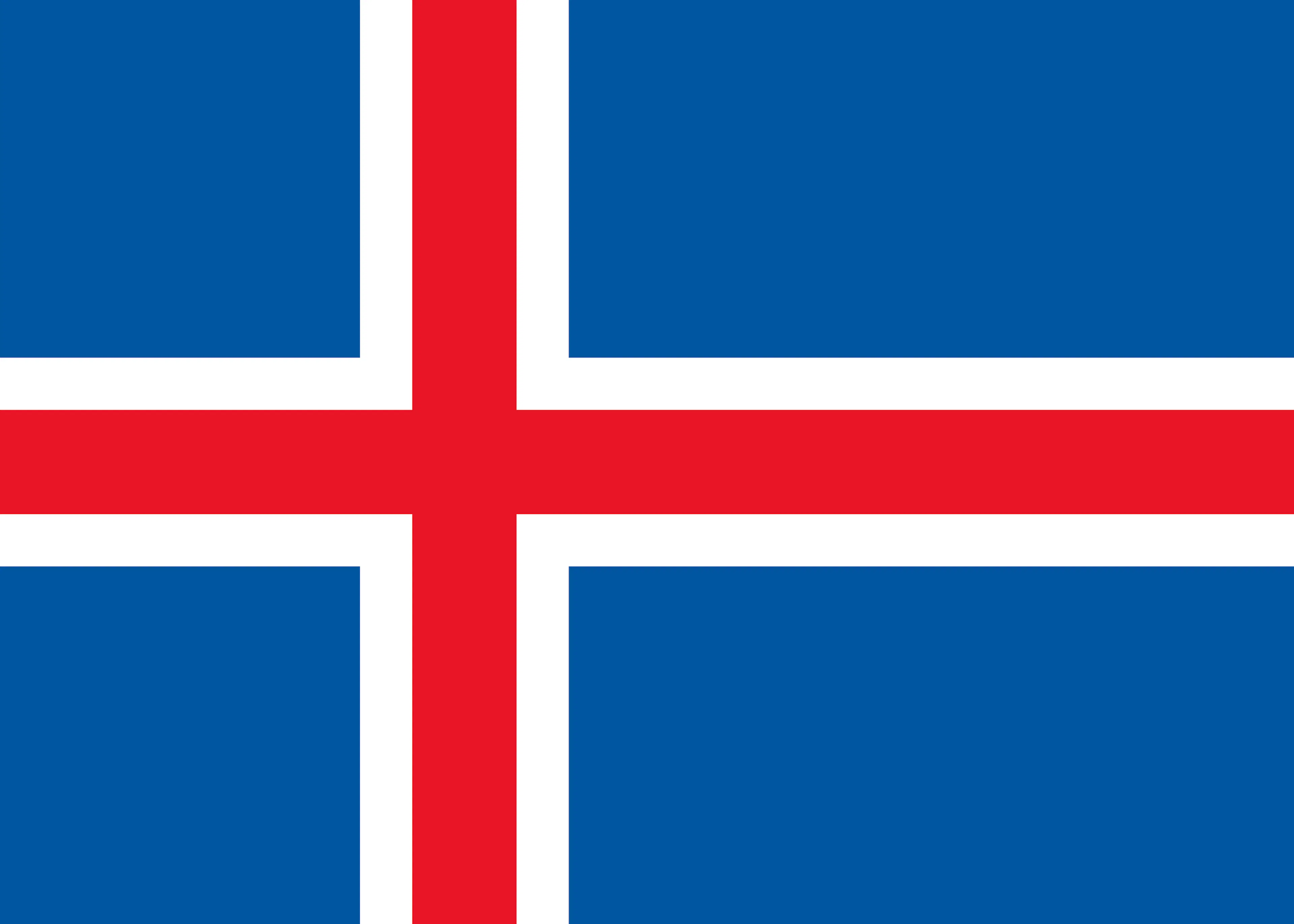 Isländische Flagge Poster 0