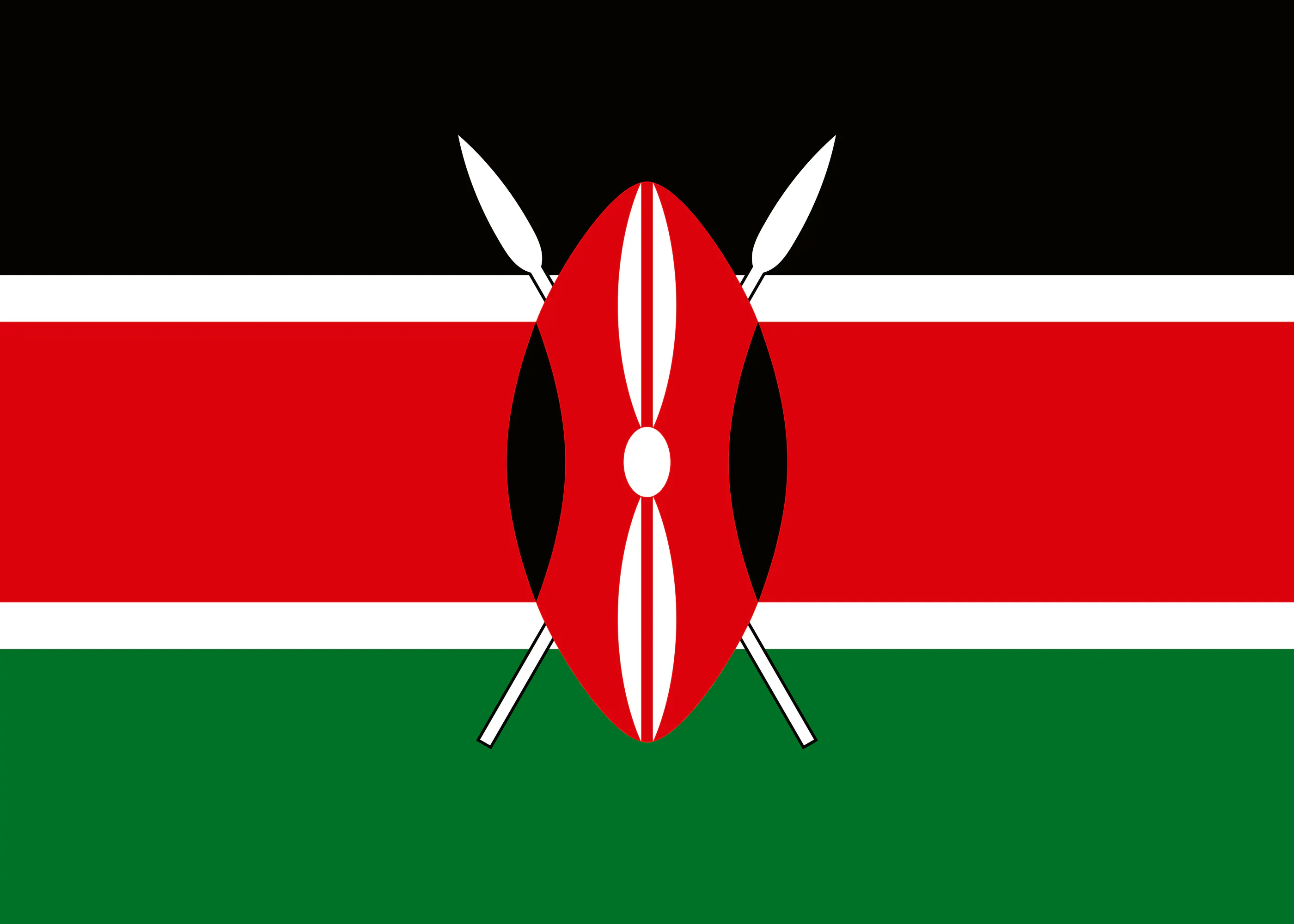 Kenya Flagge Poster 0