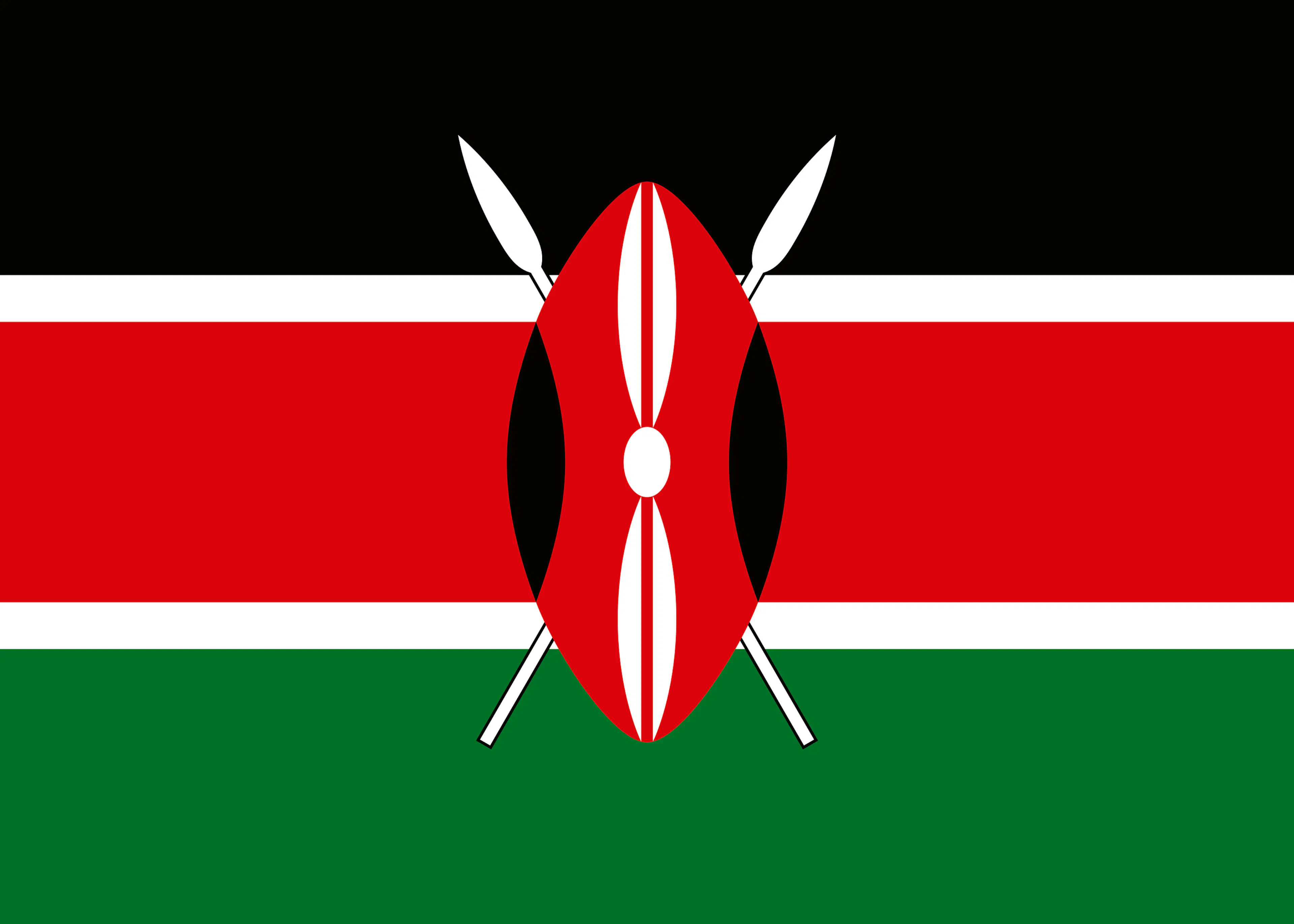 Kenya Flagge Poster 0