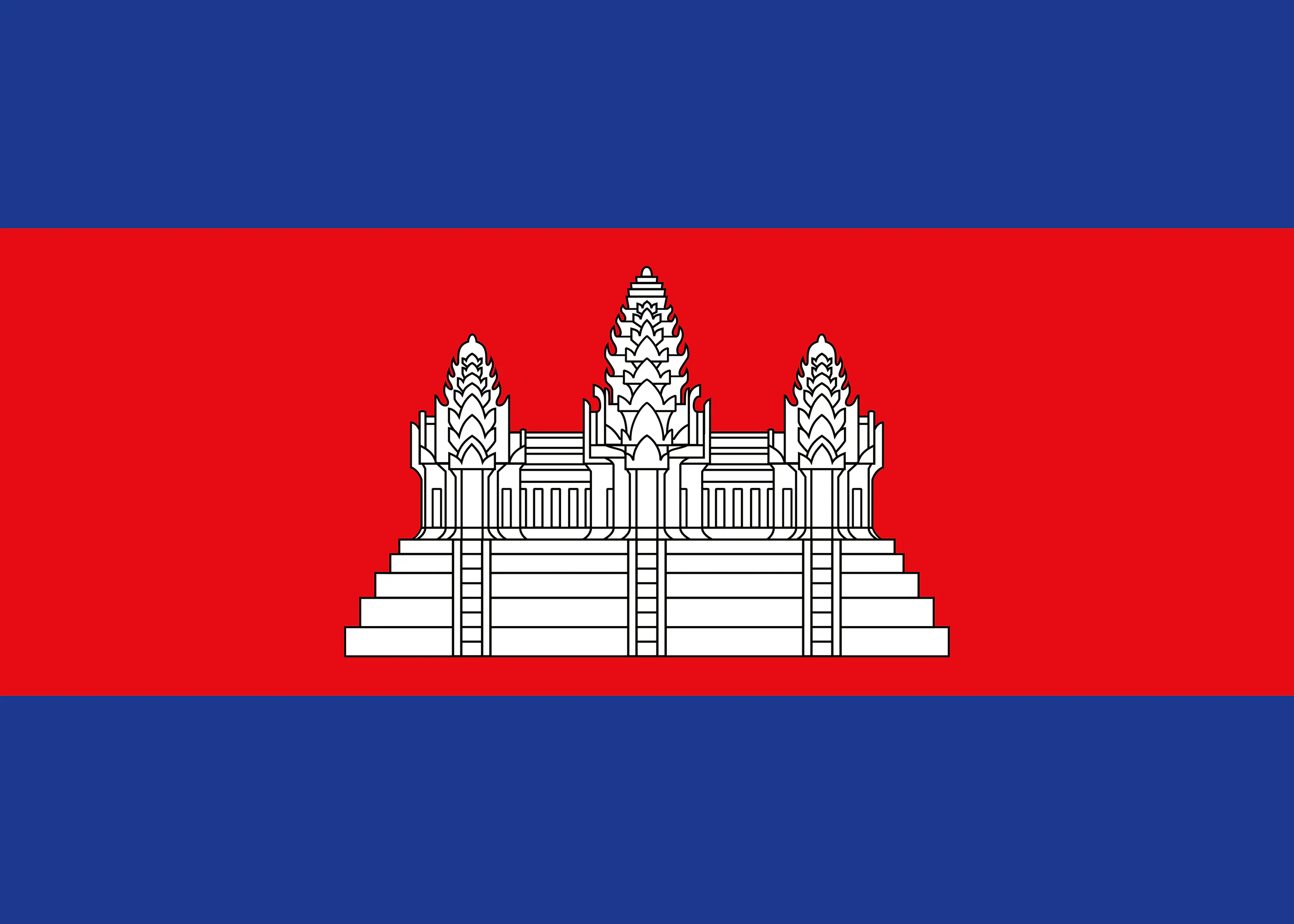 Kambodscha-Flagge Poster 0