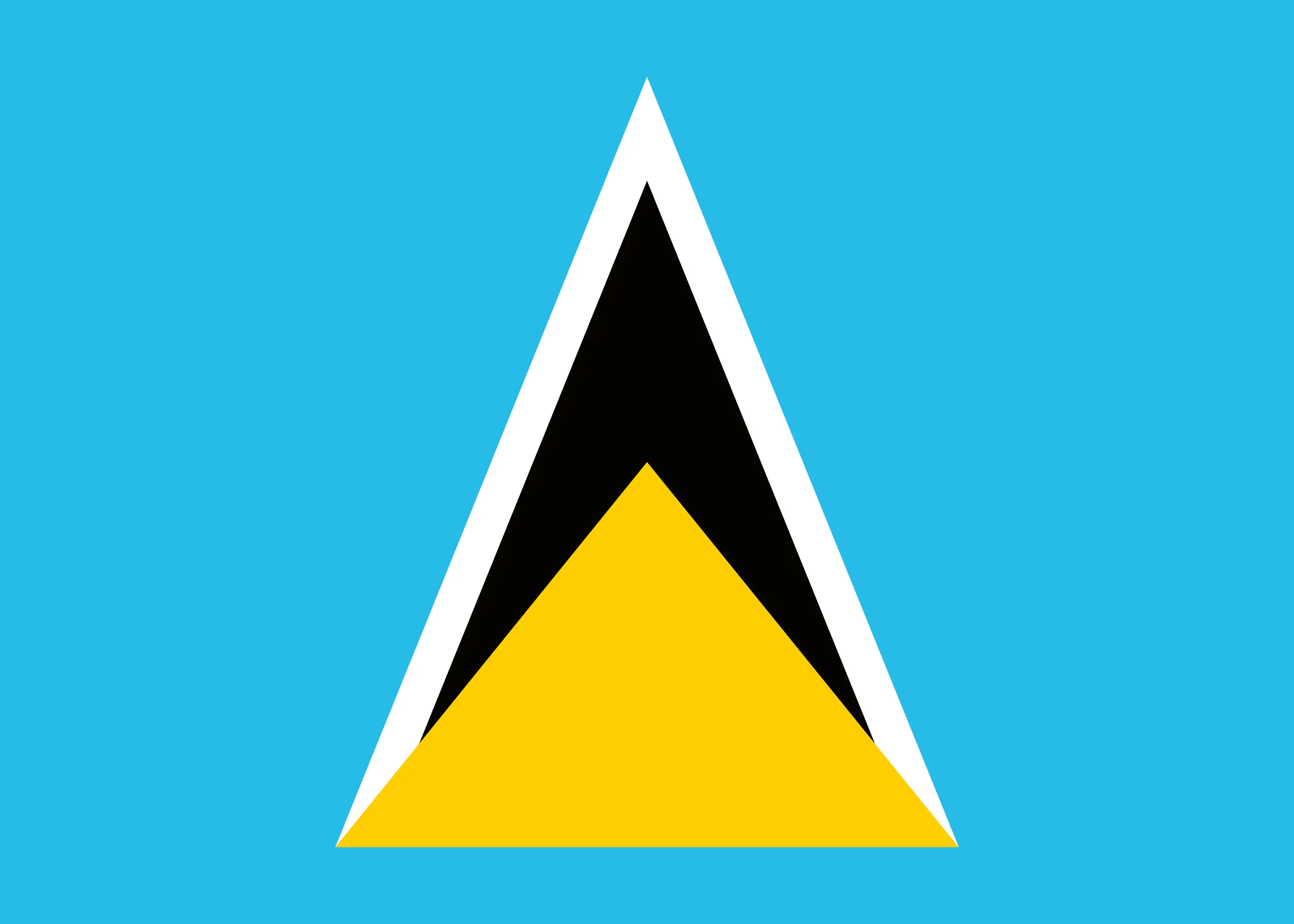Saint Lucia Flagge Poster 0