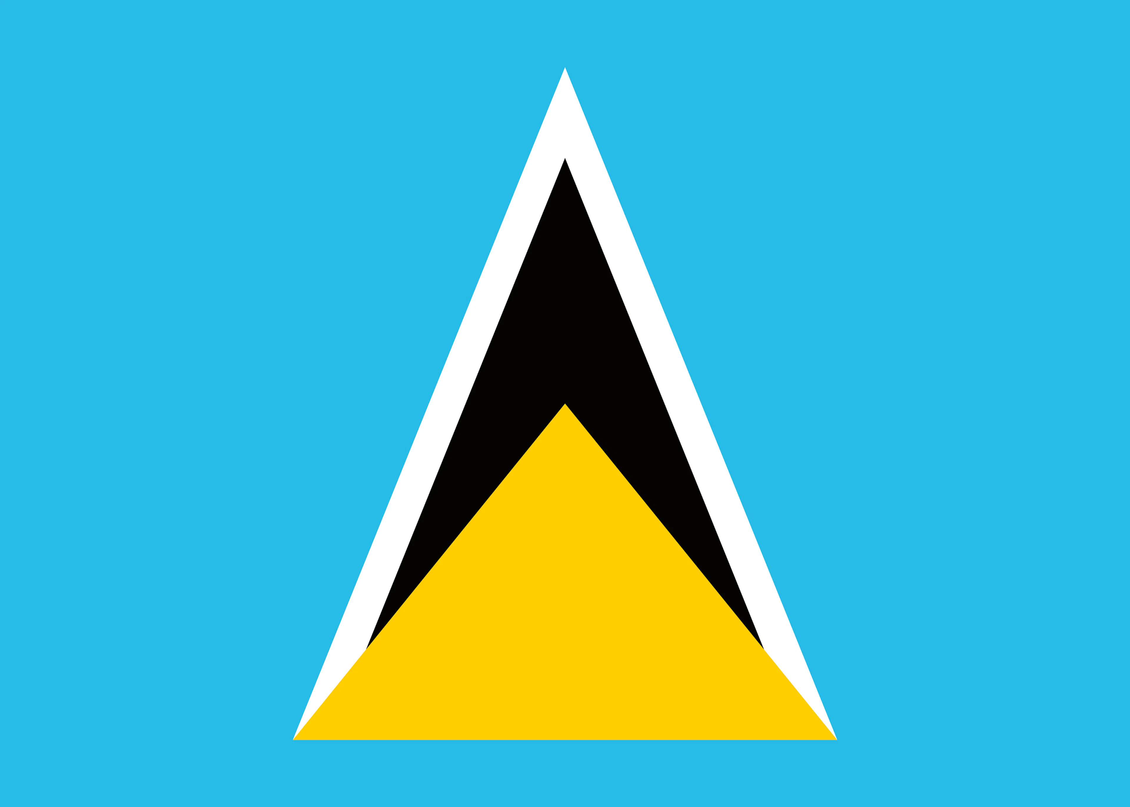 Saint Lucia Flagge Poster 0