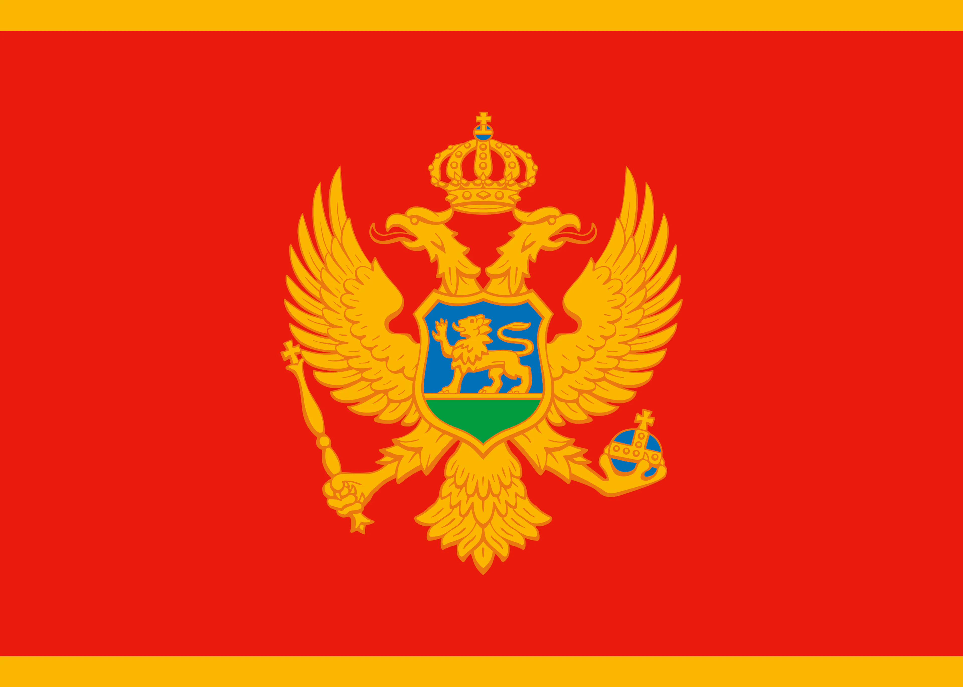 Montenegros flagga Poster 0