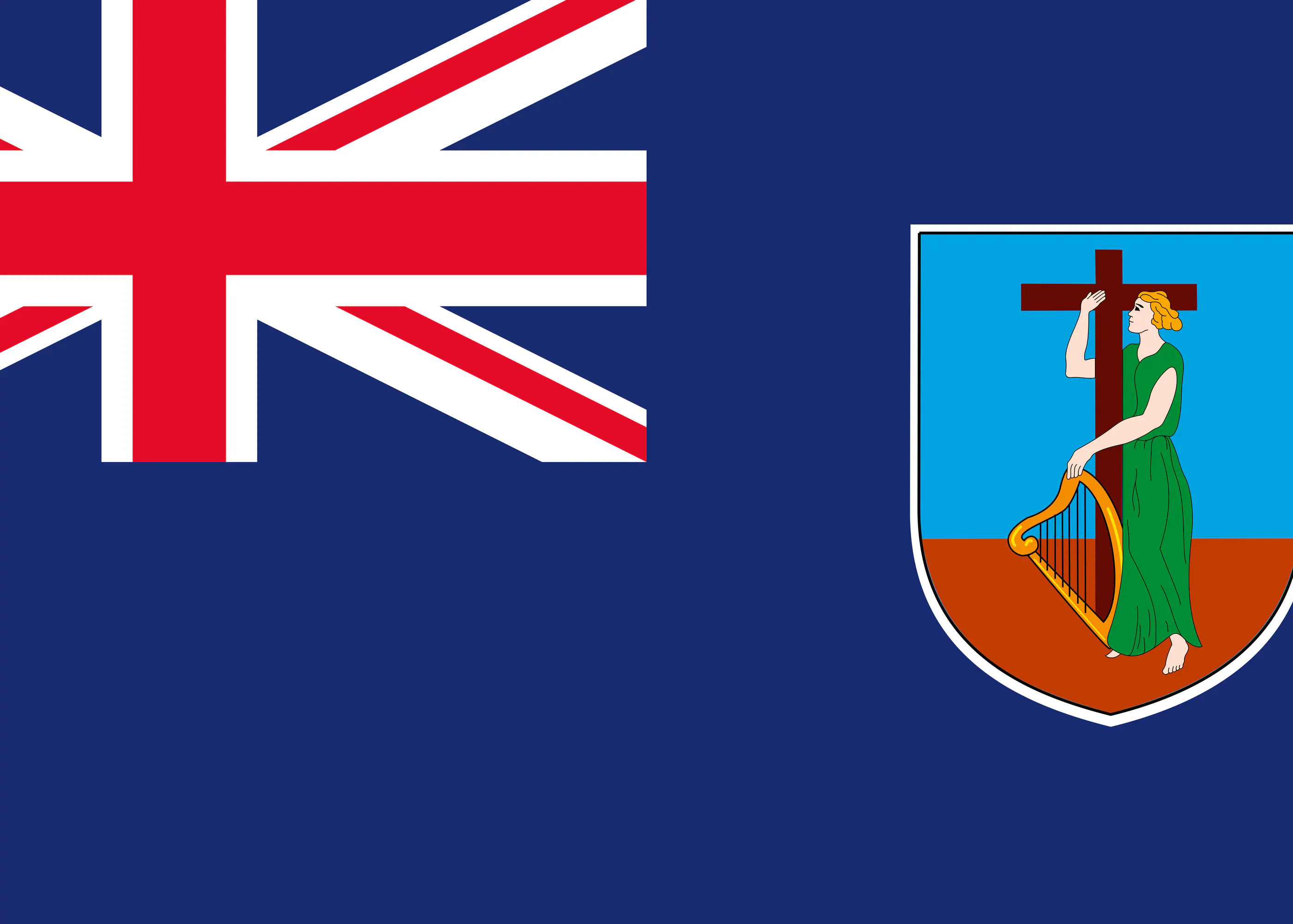 Montserrat Flagge Poster 0