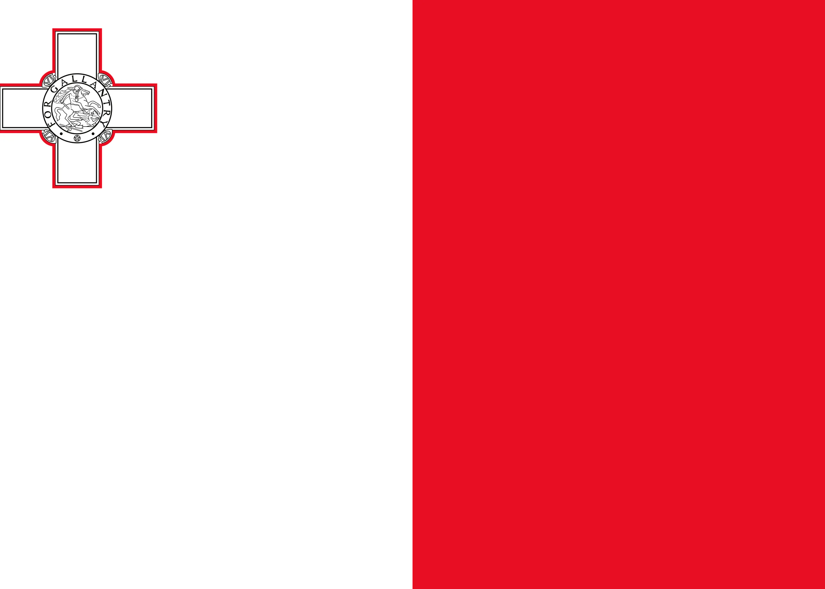 Malta Flagge Poster 0