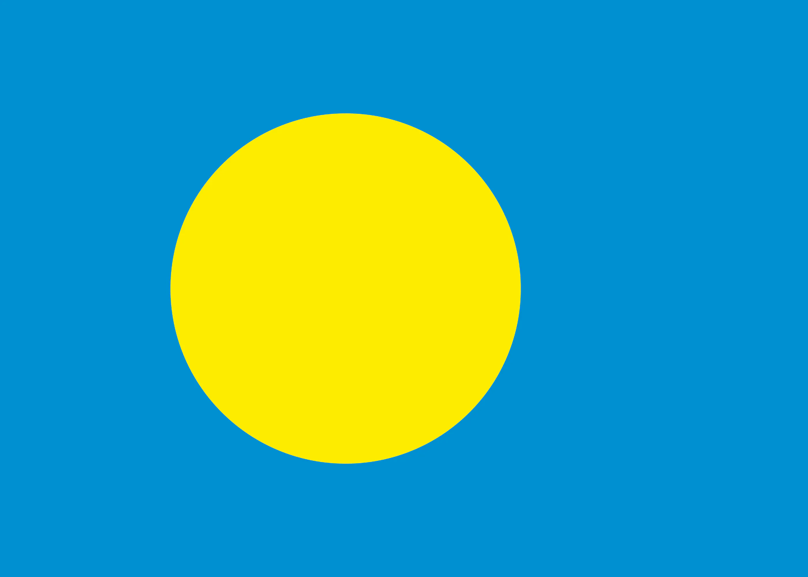 Palau Flagge Poster 0