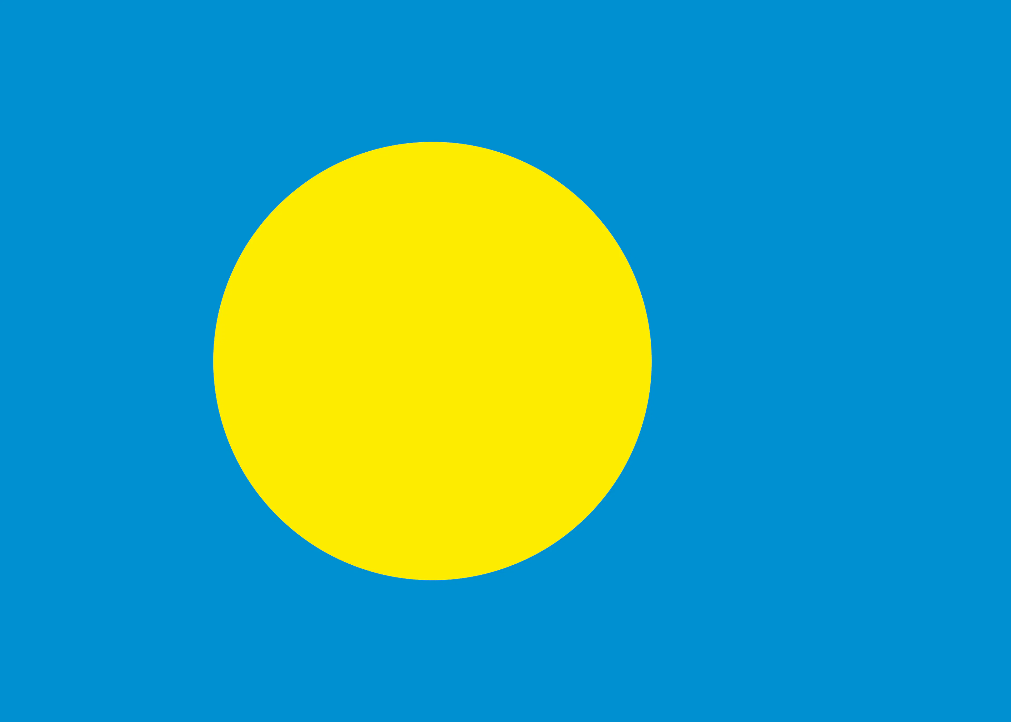 Palau Flagge Poster 0