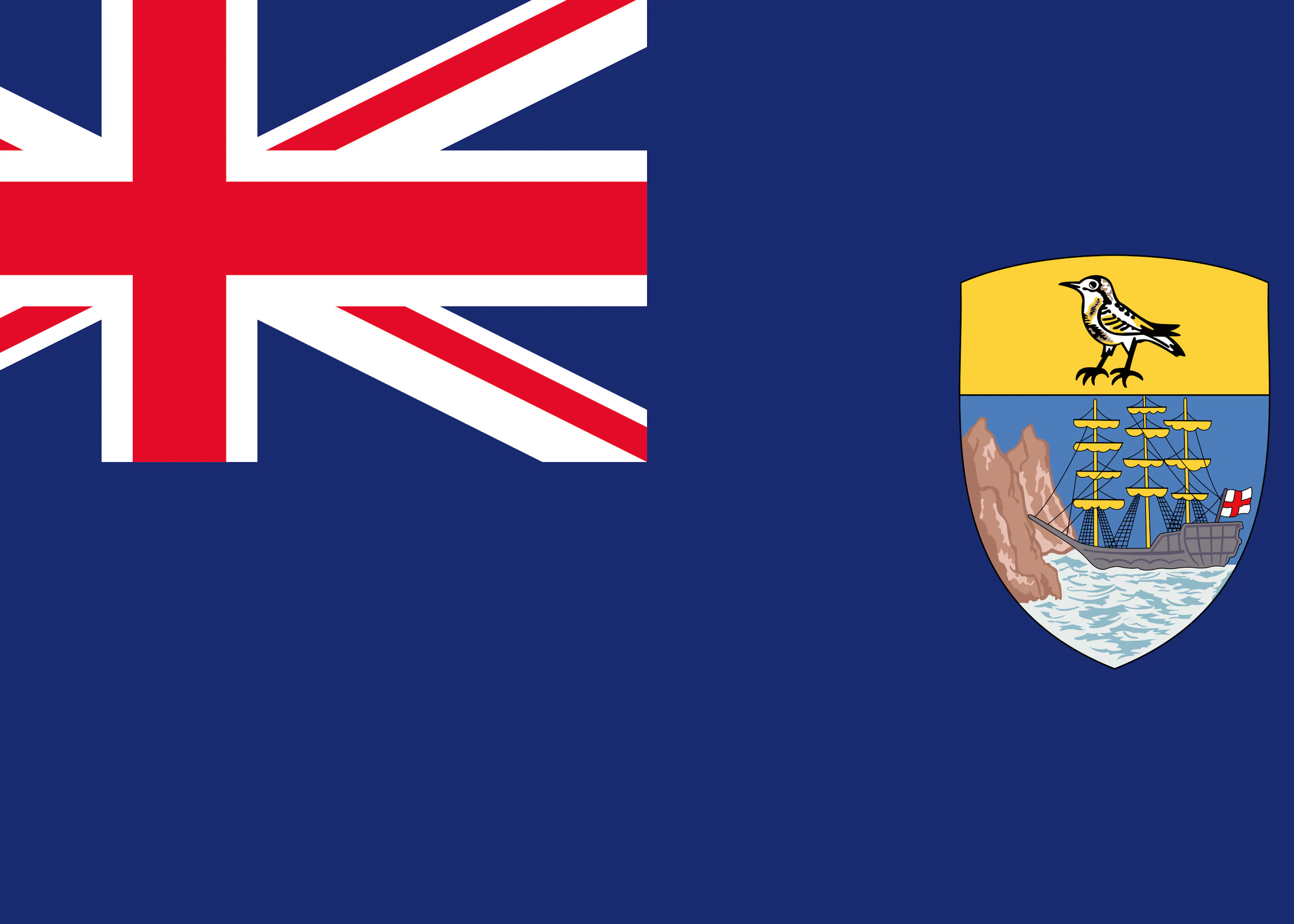Sankt Helena Flagge Poster 0