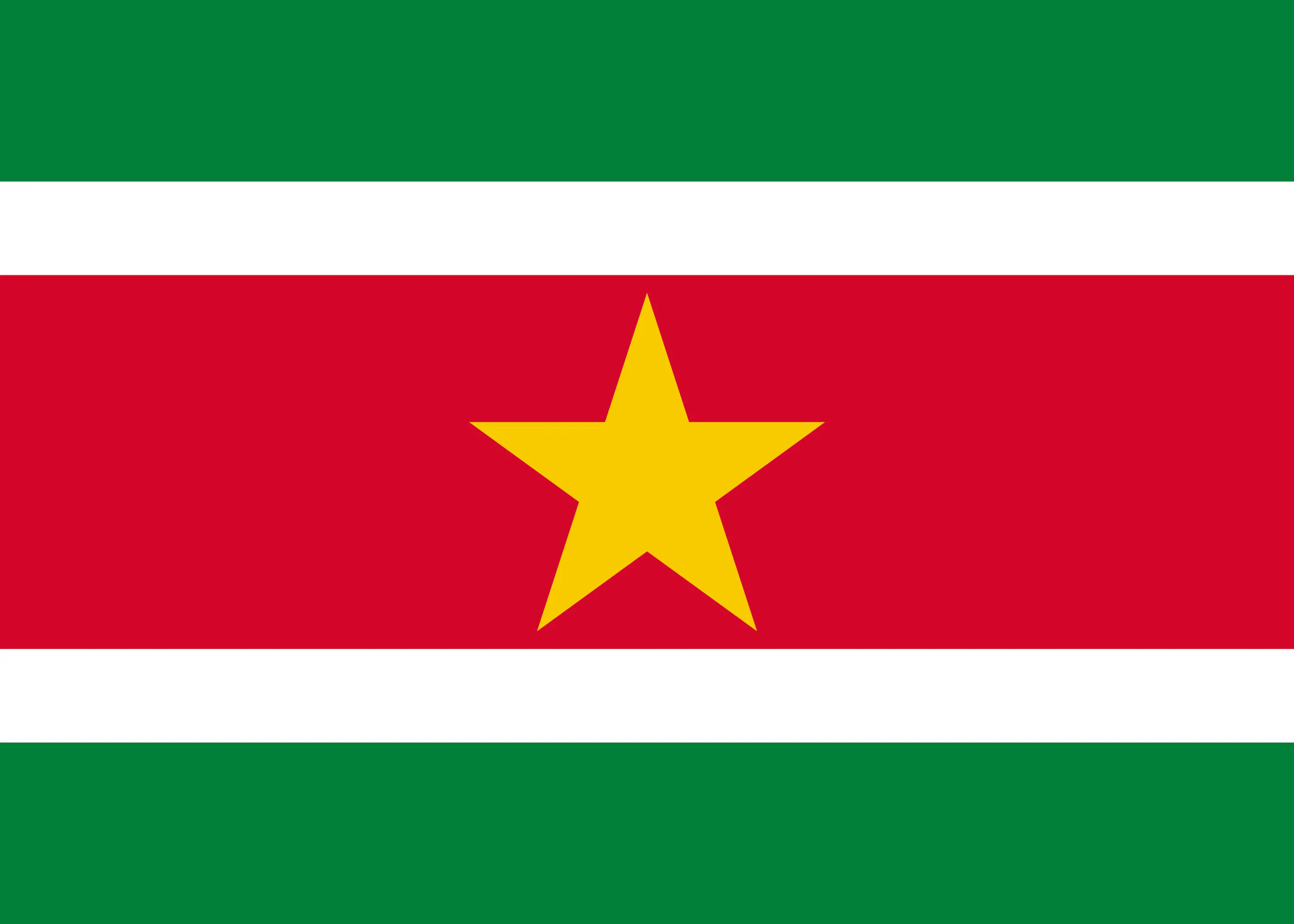 Suriname Flagge Poster 0