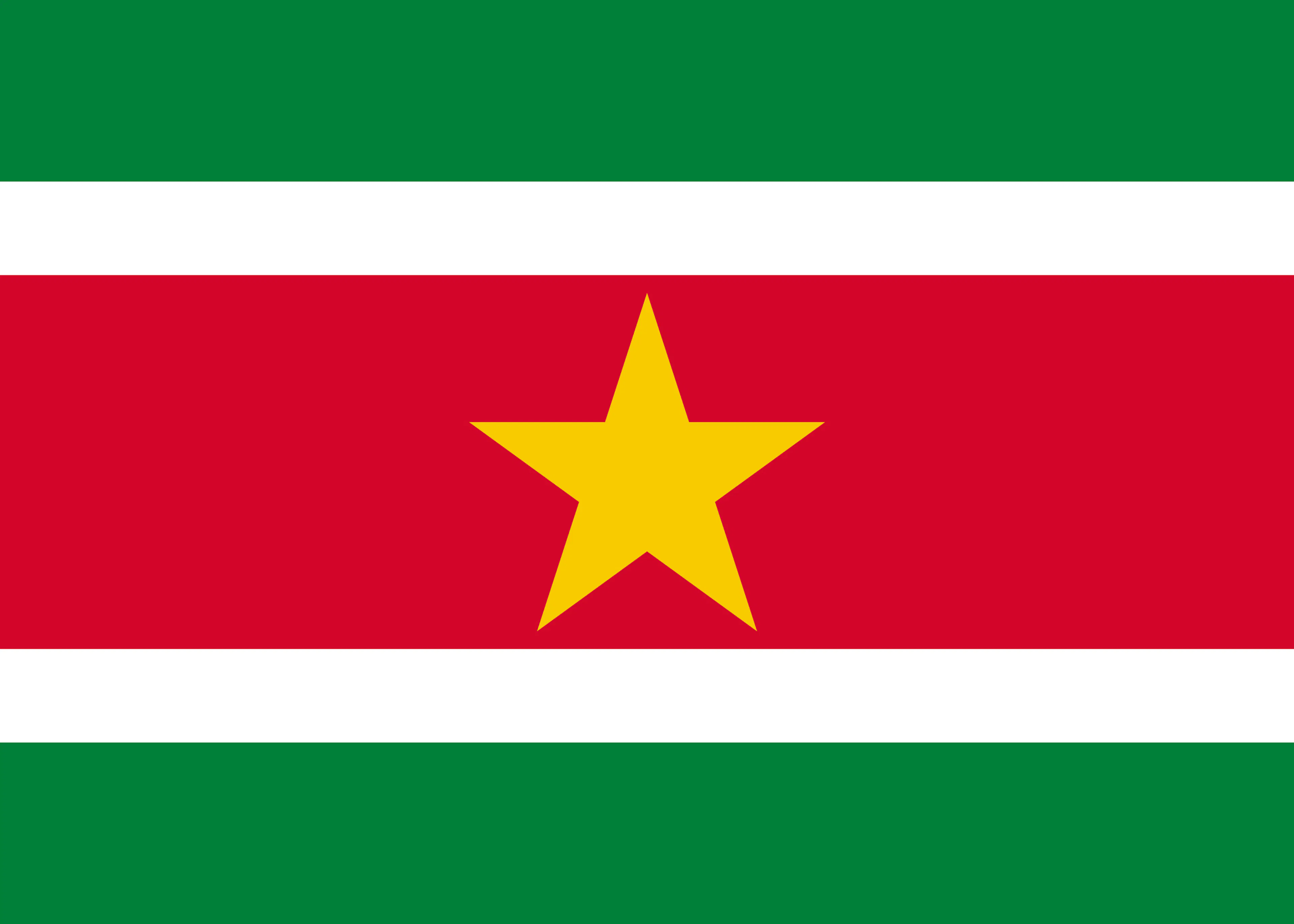 Suriname Flagge Poster 0
