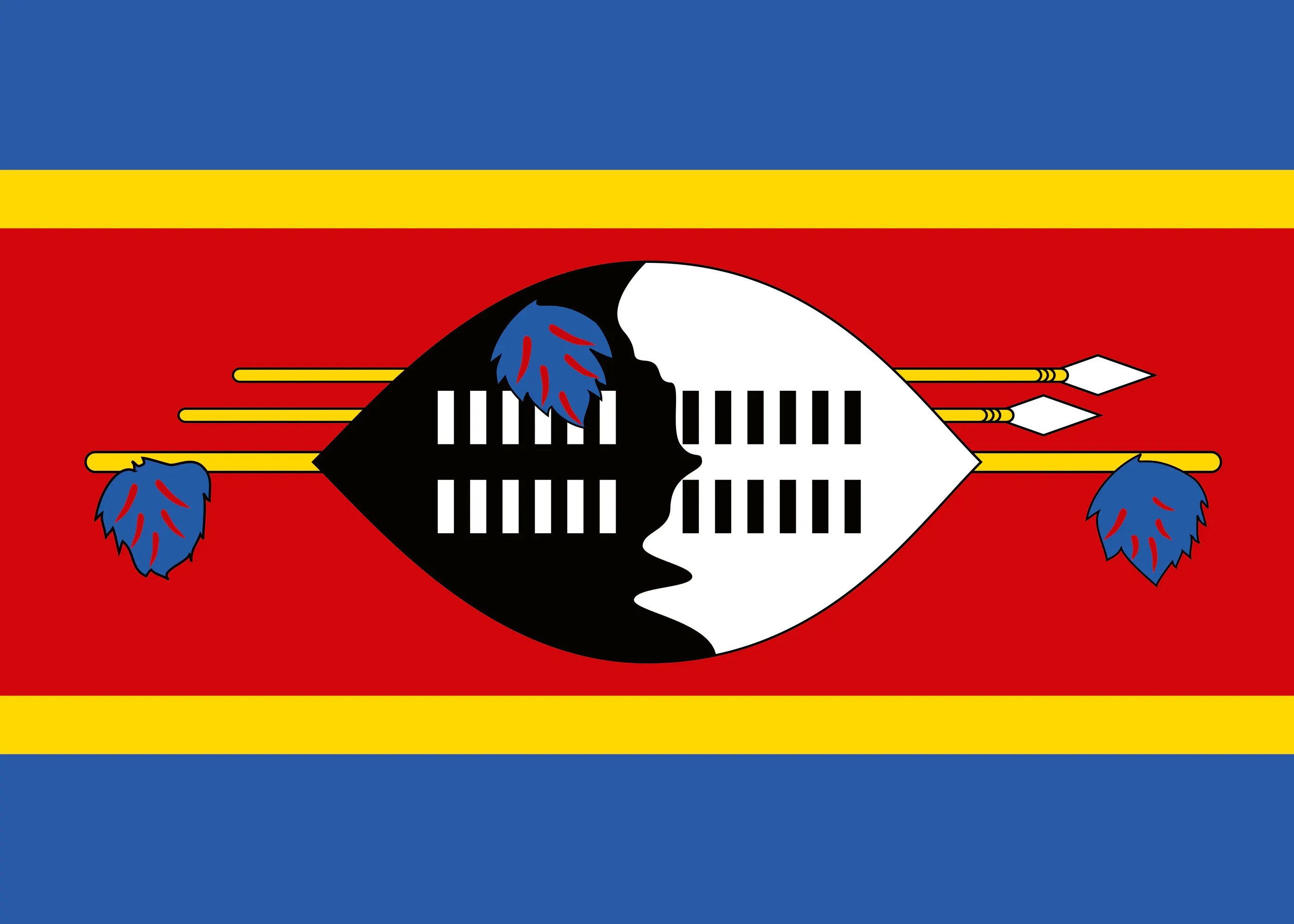 Swasiland-Flagge Poster 0