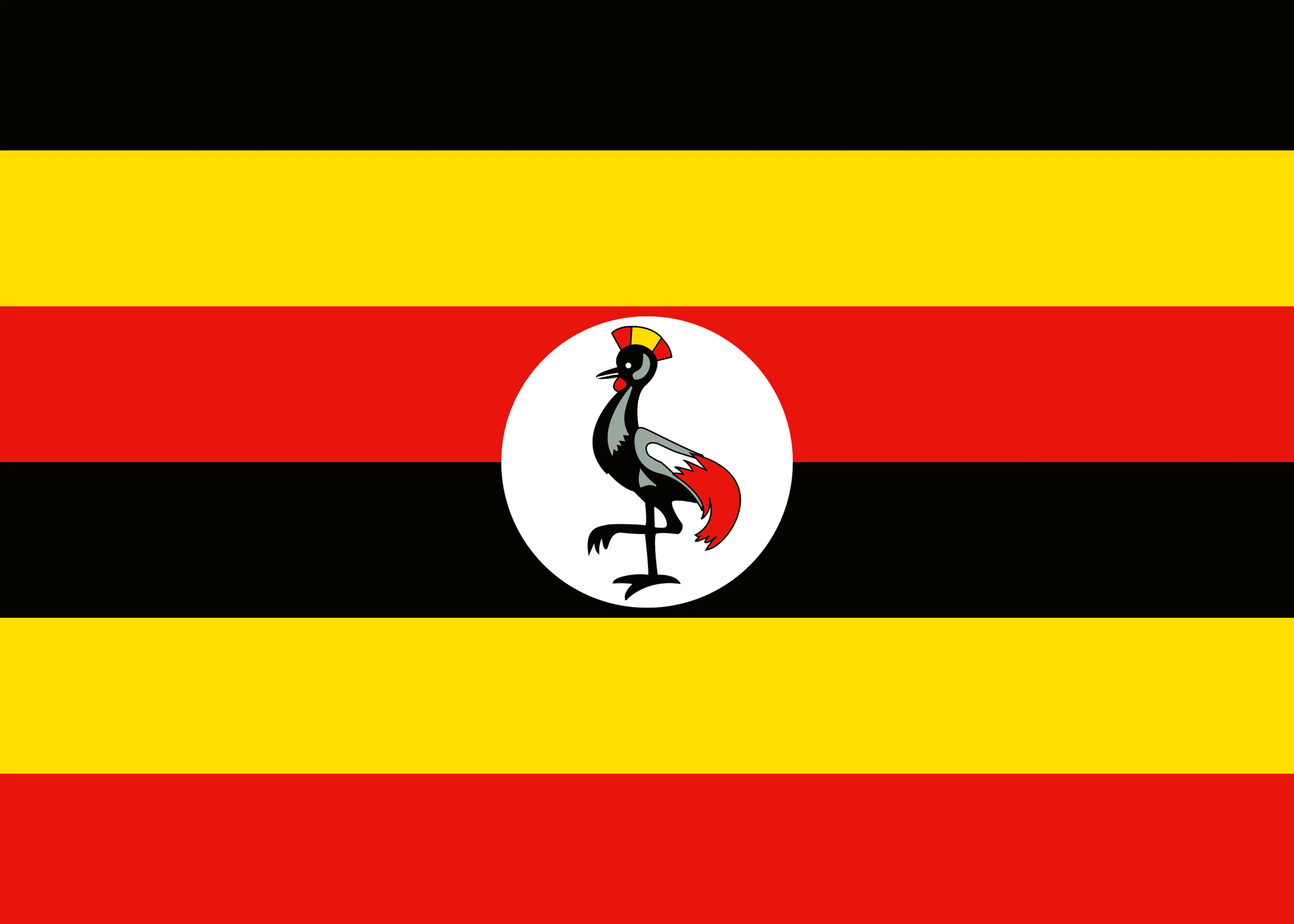 Uganda Flagge Poster 0