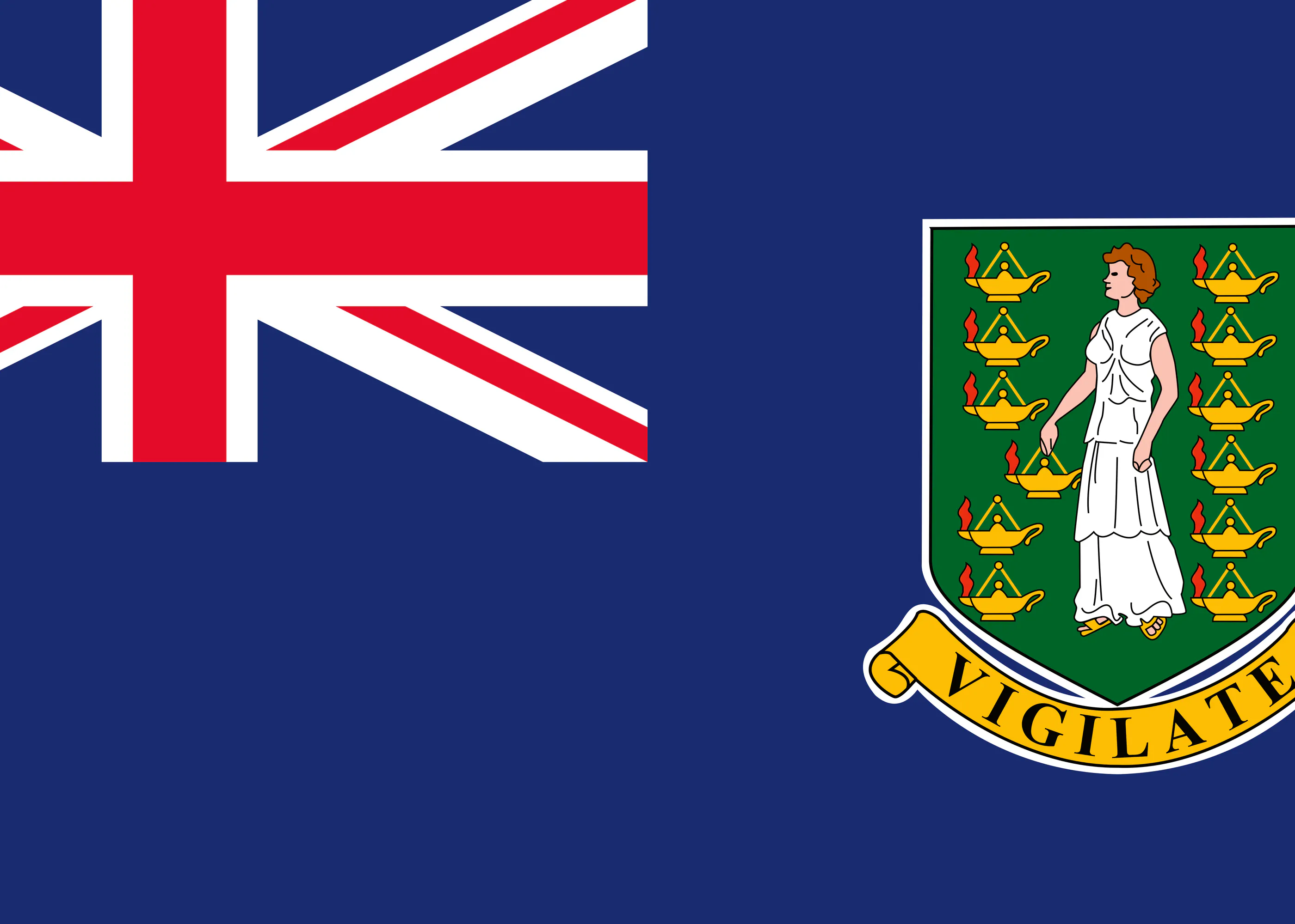 Britische Jungferninseln Flagge Poster 0