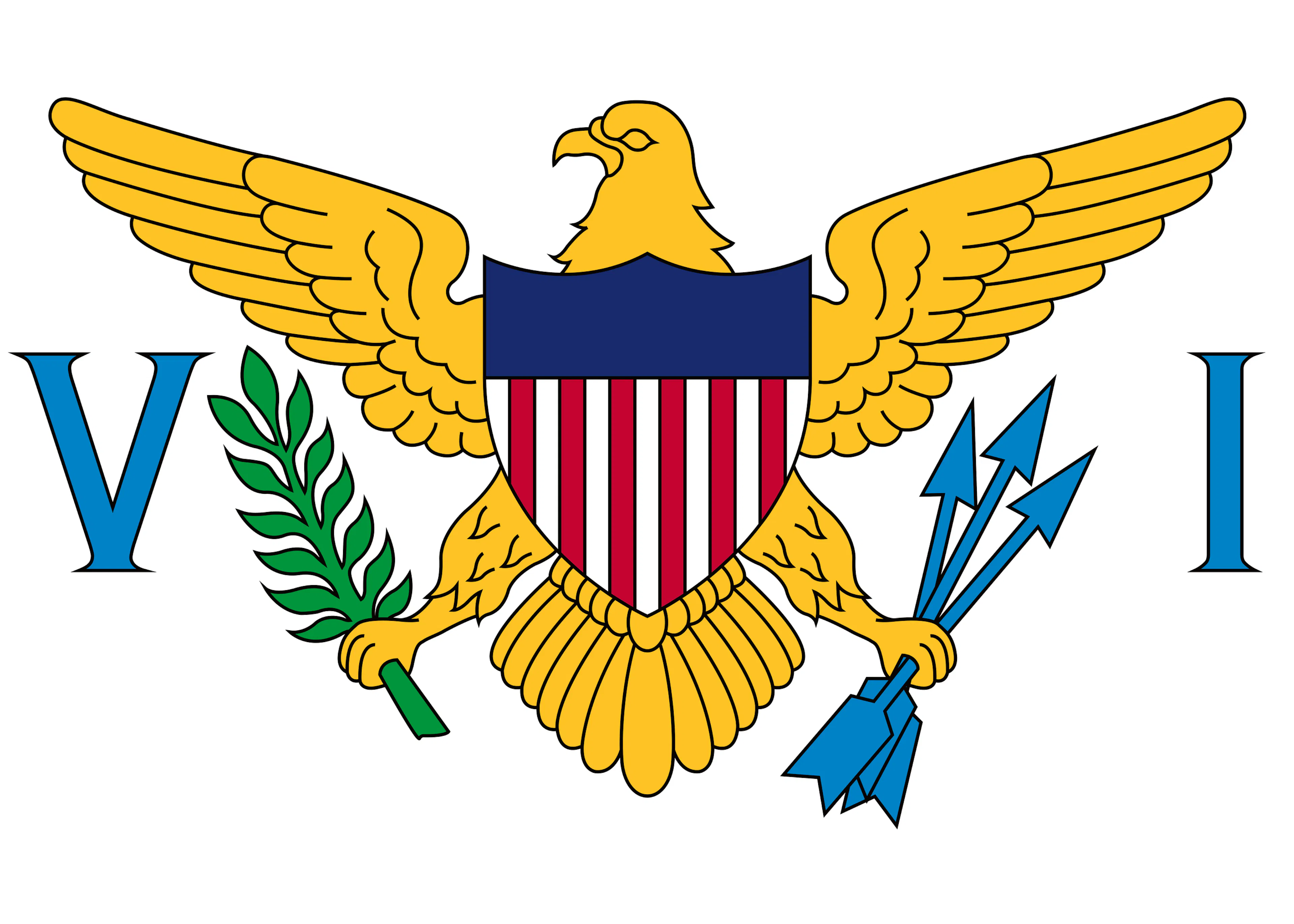 Jungferninseln Flagge Poster 0